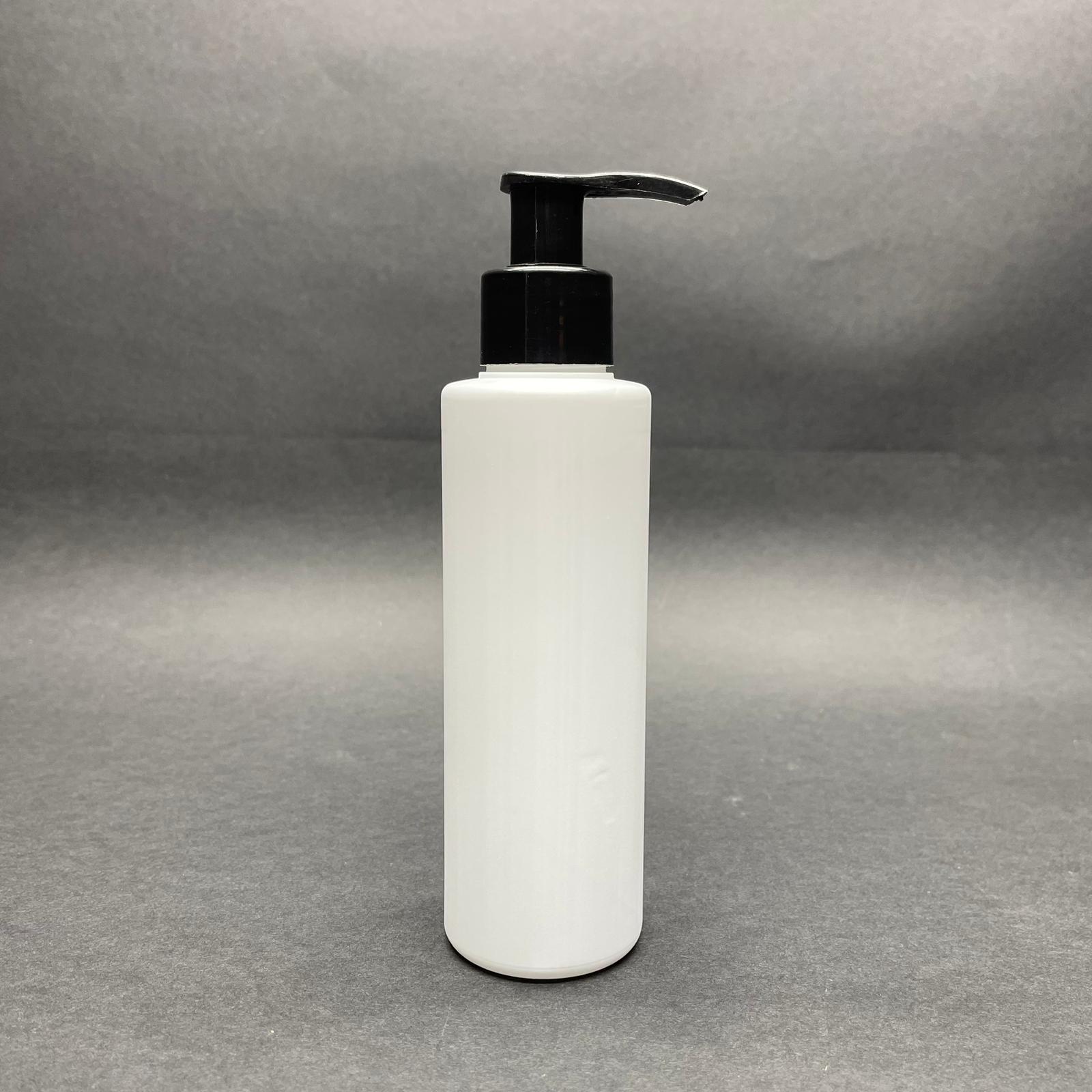 150 Cc Mat Beyaz Sert Polietilen Şişe - Siyah Pompalı - 150 Ml Beyaz Plastik Şişe (Yoğun Kıvamlı Sıvılarda Tıkanmaz)