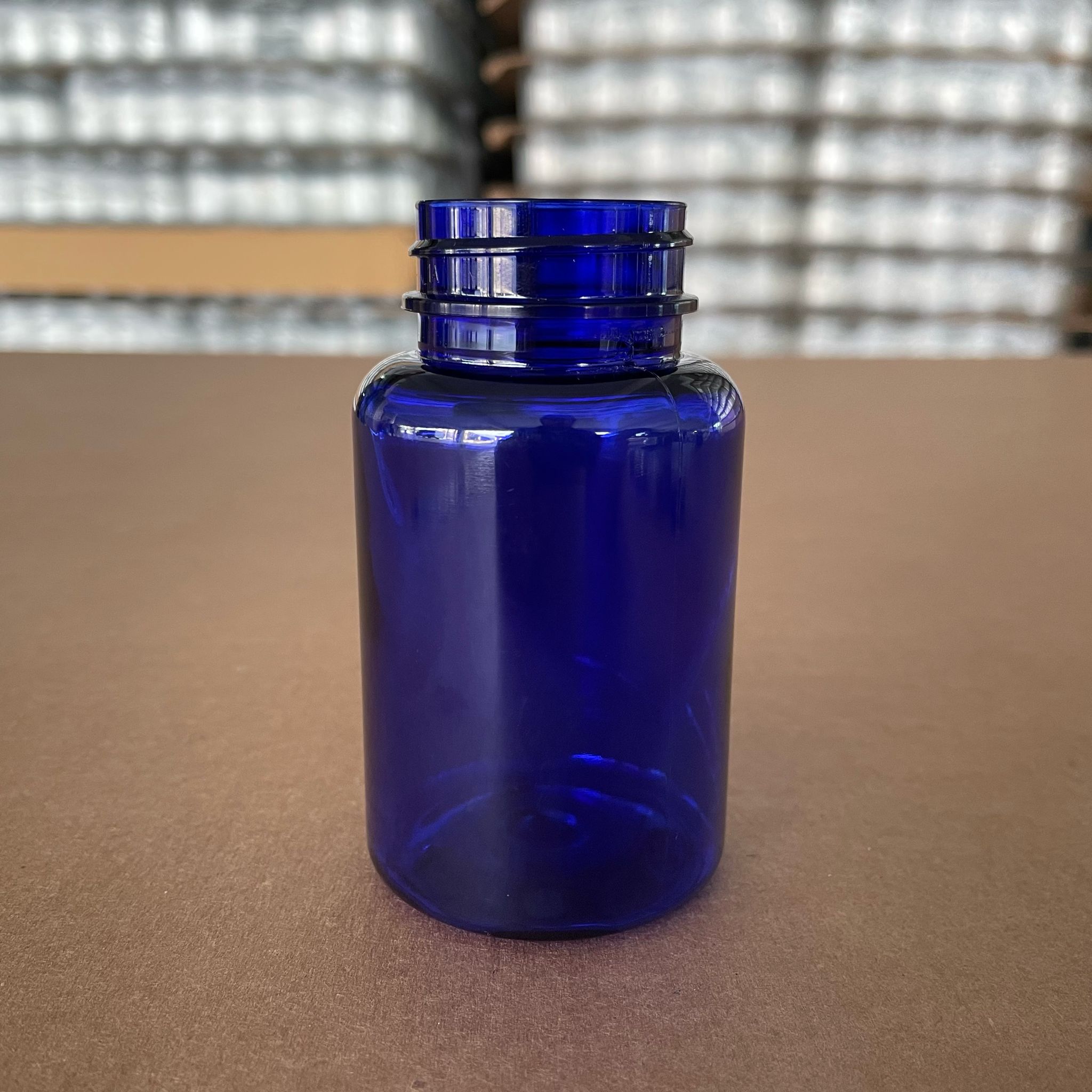 150 Cc Mavi Pet Tablet Şişesi - 38 Ağız Kapaksız - 150 Ml Kapsül Kutusu - İlaç Şişesi - Medikal Hap Şişesi - Farmasötik Kavanoz
