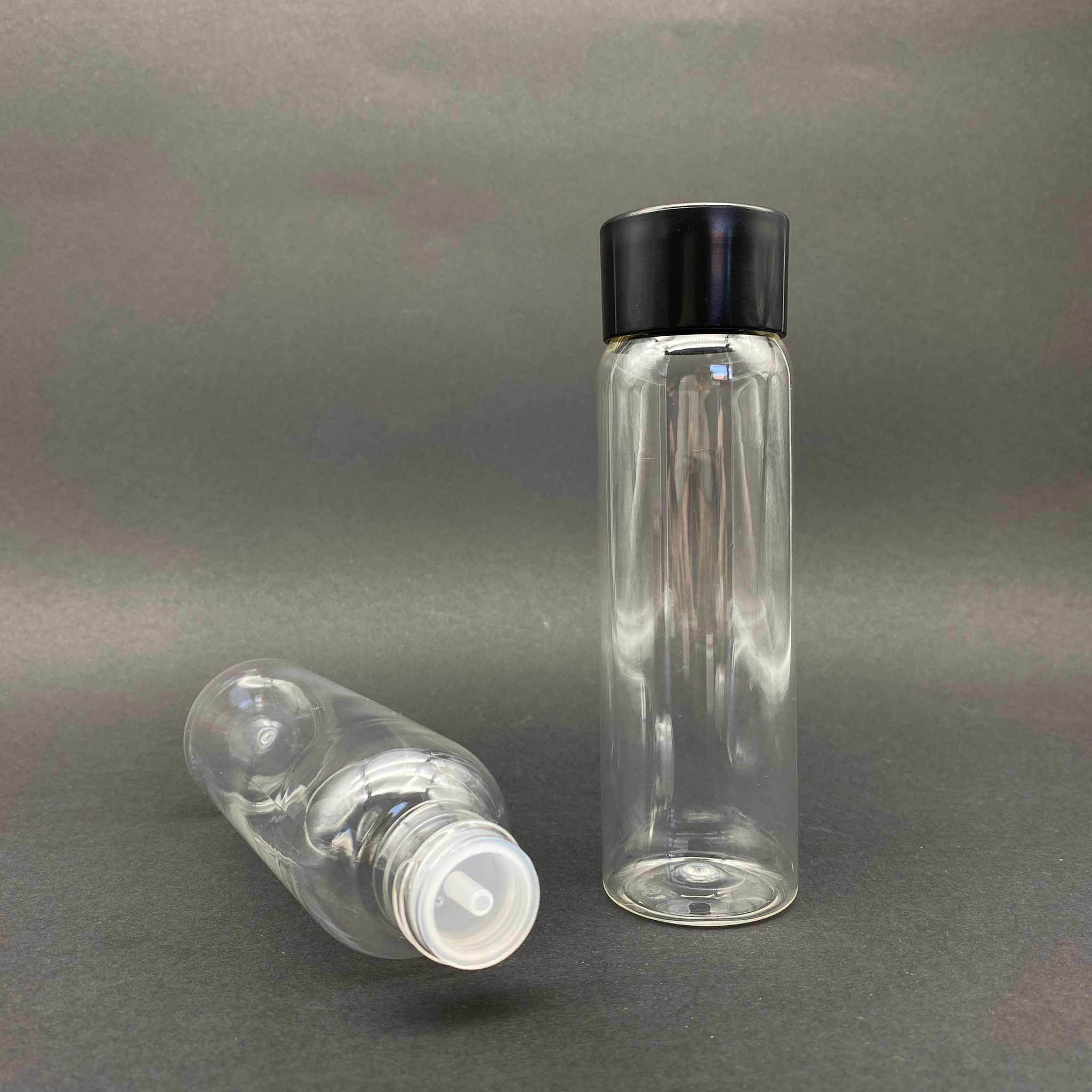 150 Cc Pet Şişe - Siyah Kolonya Kapaklı - Kolonya Tıpalı - 150 Ml Plastik Kolonya Şişesi