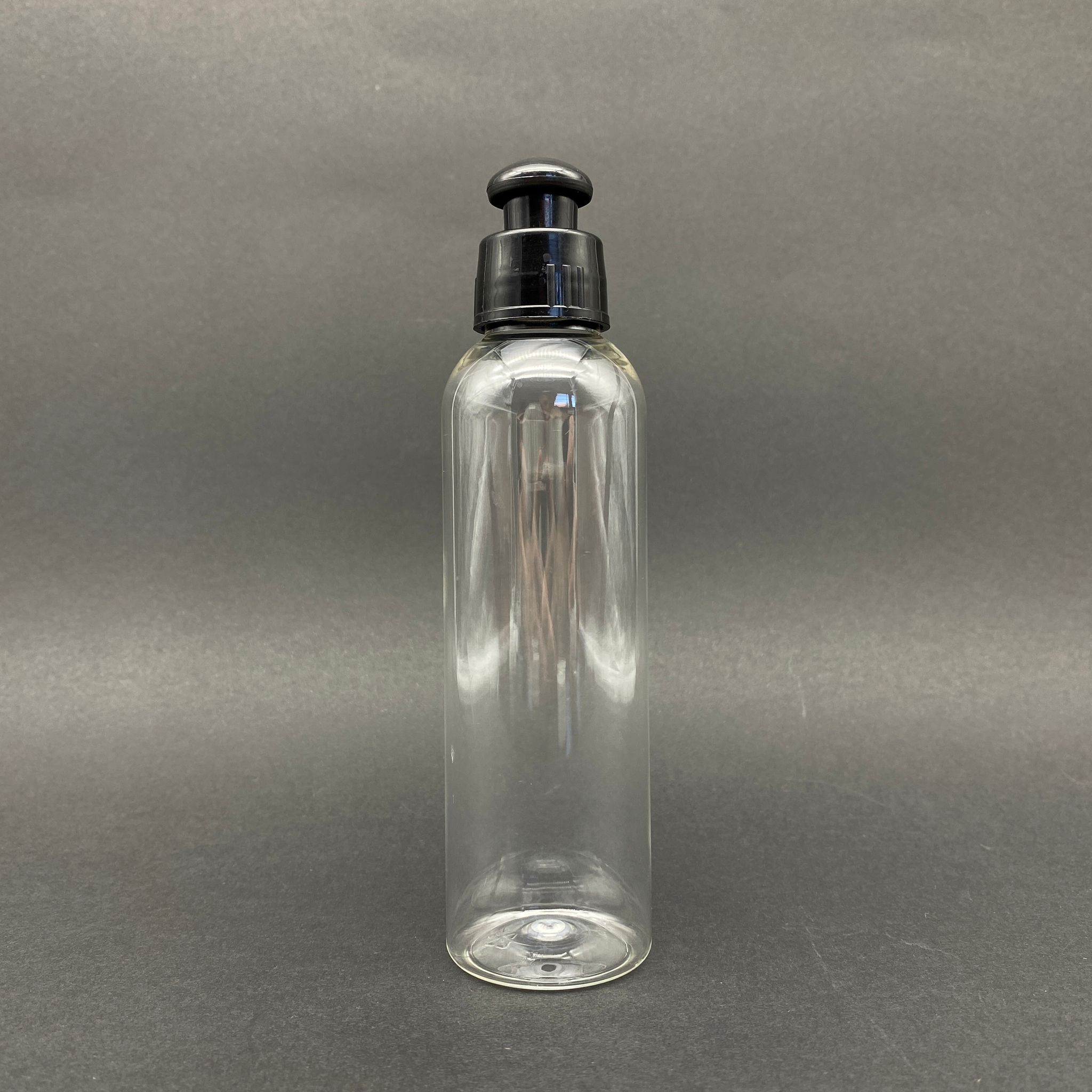150 Cc Pet Şişe - Siyah Push-Pull Akıtıcı Kapaklı - 150 Ml Plastik Akıtıcılı Şişe