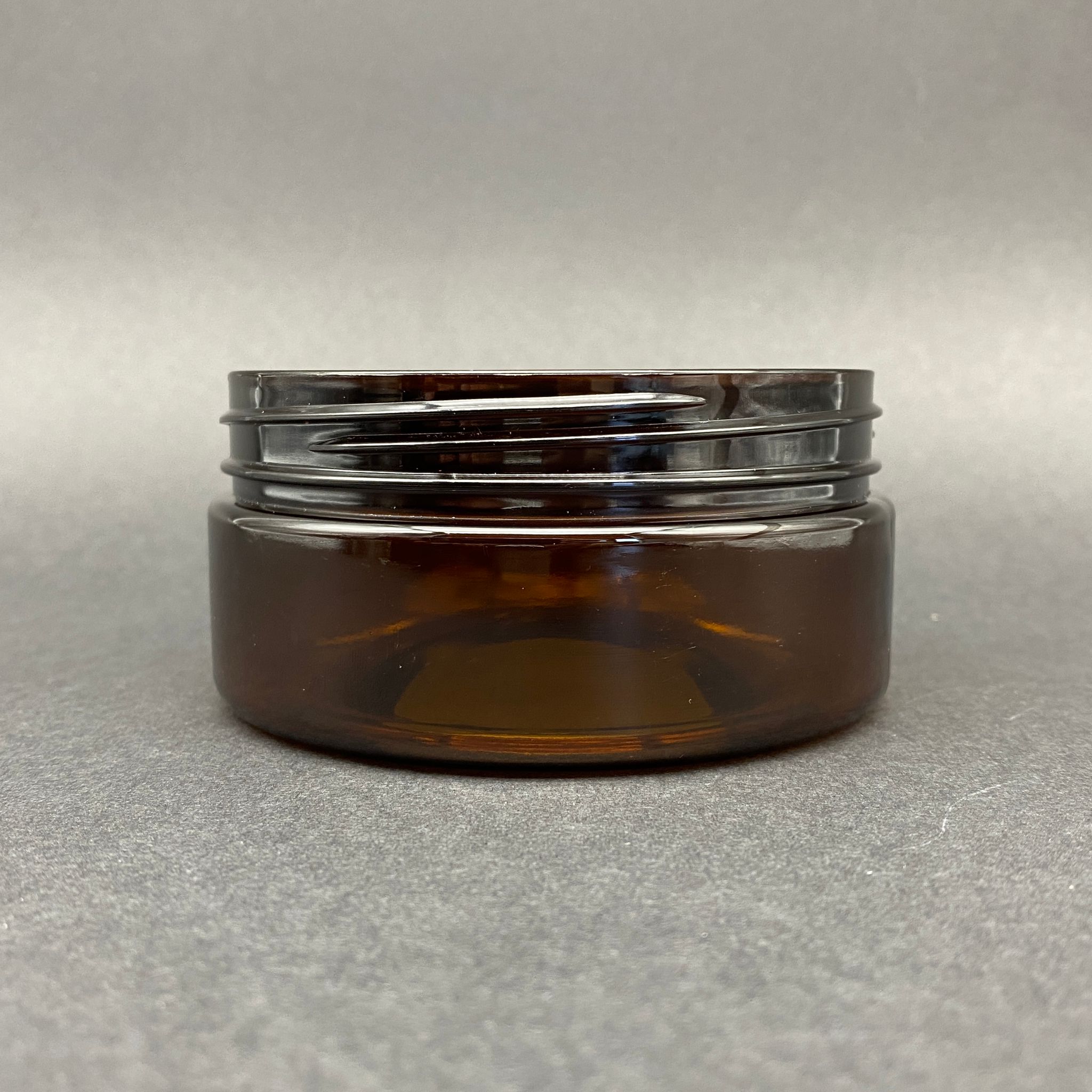 150 Cc Sert Plastik Amber Kavanoz (89 Ağız) Kapaksız - 150 Ml Kahverengi Kavanoz