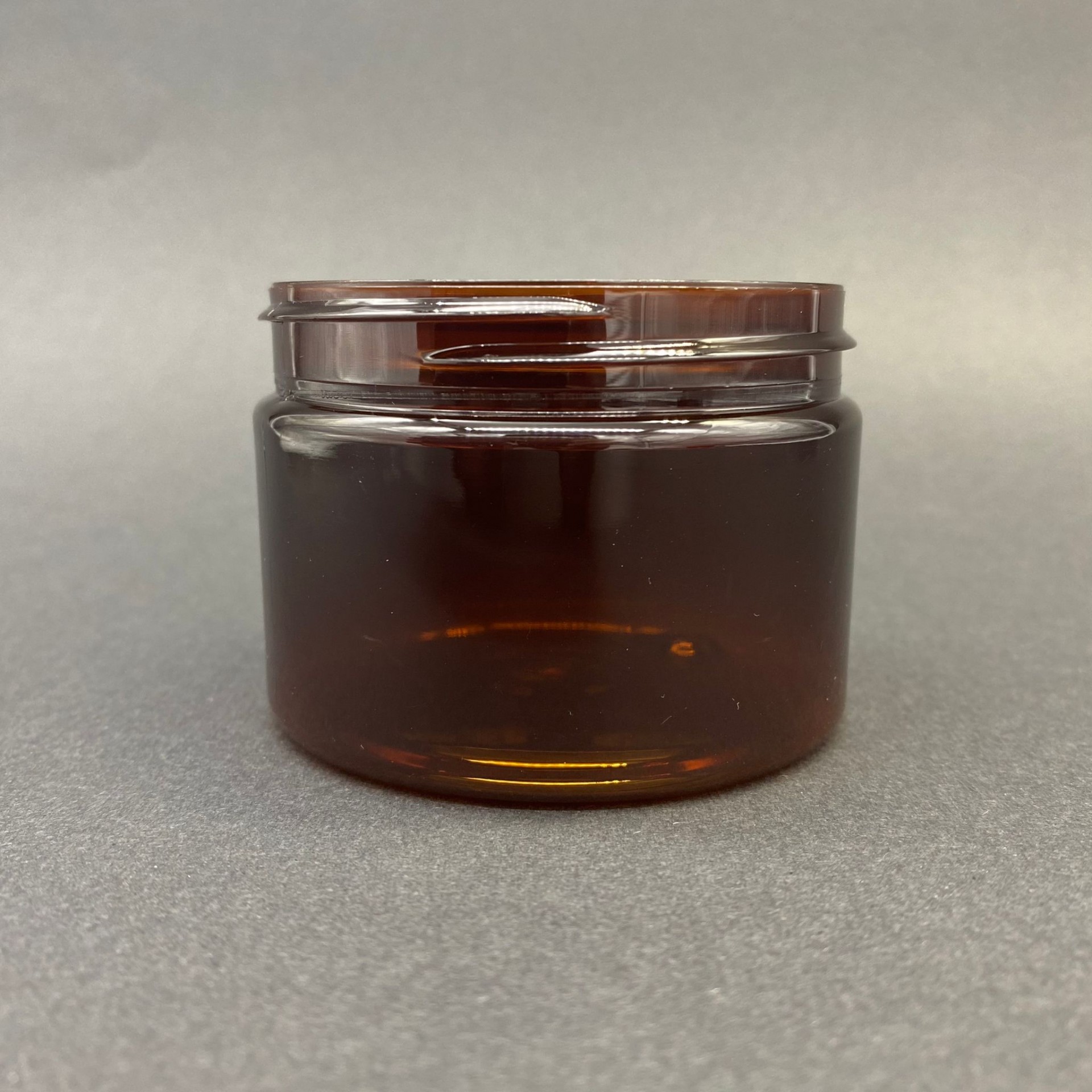 150 Cc Sert Plastik Amber Krem Kavanozu Kapaksız (70 Ağız) 150 Ml Plastik Kavanoz