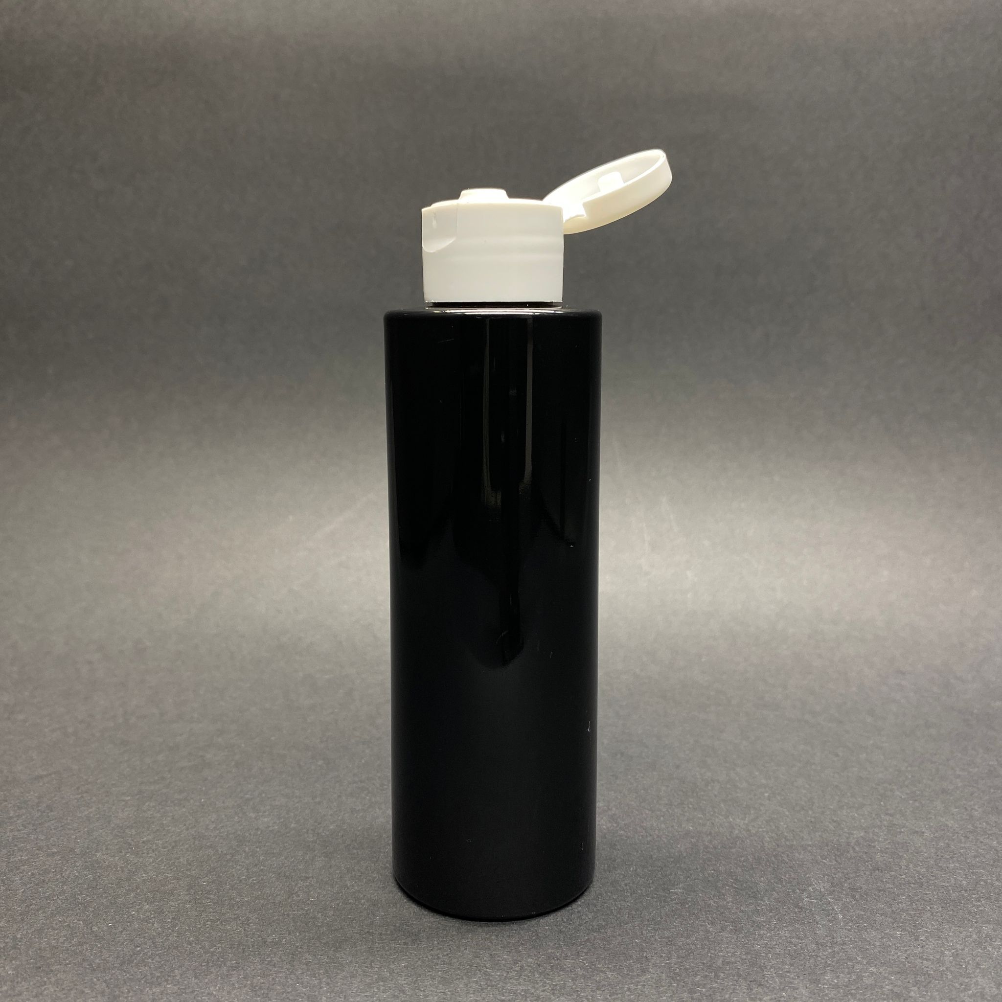 150 Cc Siyah Pet Şişe - Beyaz Fliptop Akıtıcı Kapaklı - 150 Ml Plastik Akıtıcılı Şişe