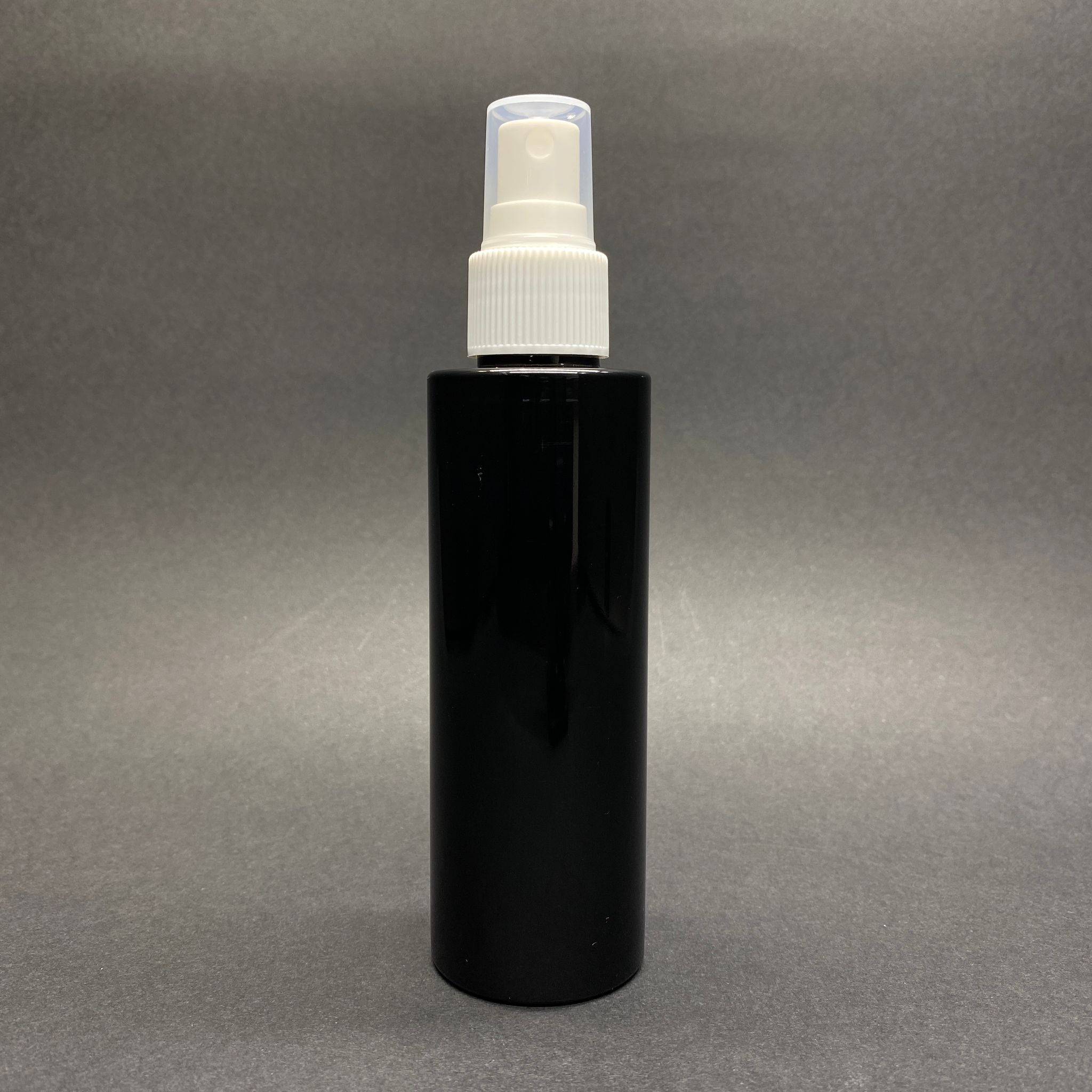150 Cc Siyah Pet Şişe - Beyaz Spreyli - 150 Ml Spreyli Plastik Şişe