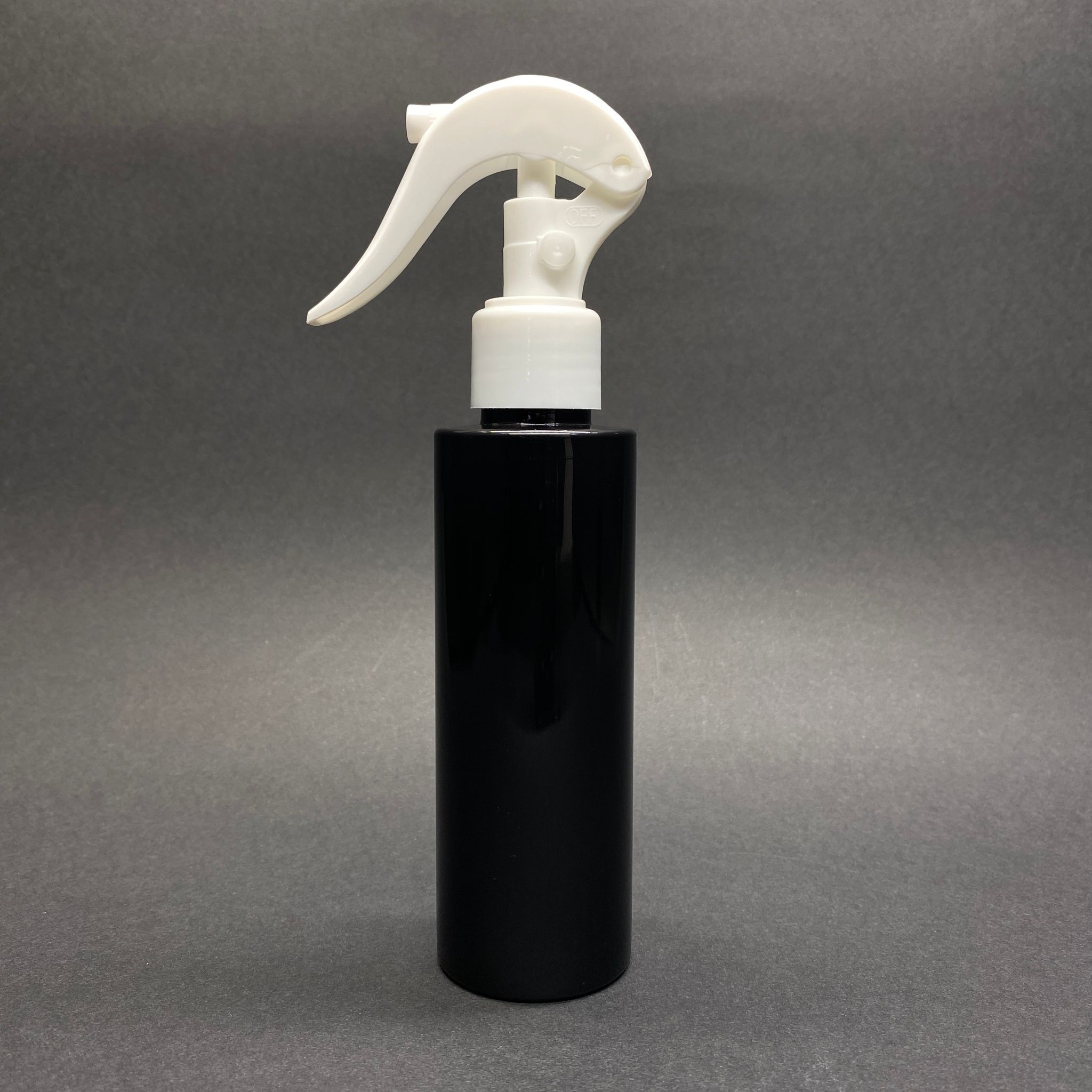 150 Cc Siyah Pet Şişe - Beyaz Triger Spreyli - 150 Ml Spreyli Plastik Şişe