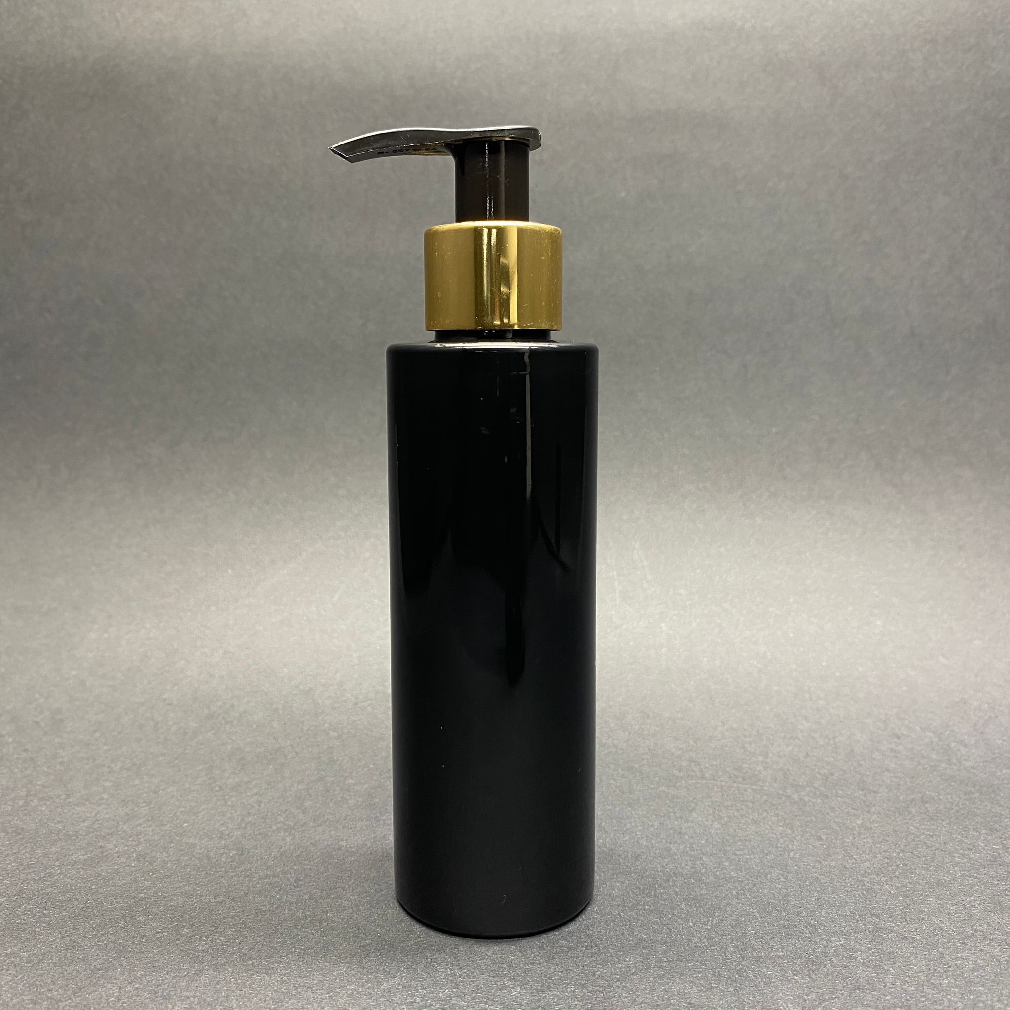150 Cc Siyah Pet Şişe - Gold Pompalı - 150 Ml Pompalı Plastik Şişe