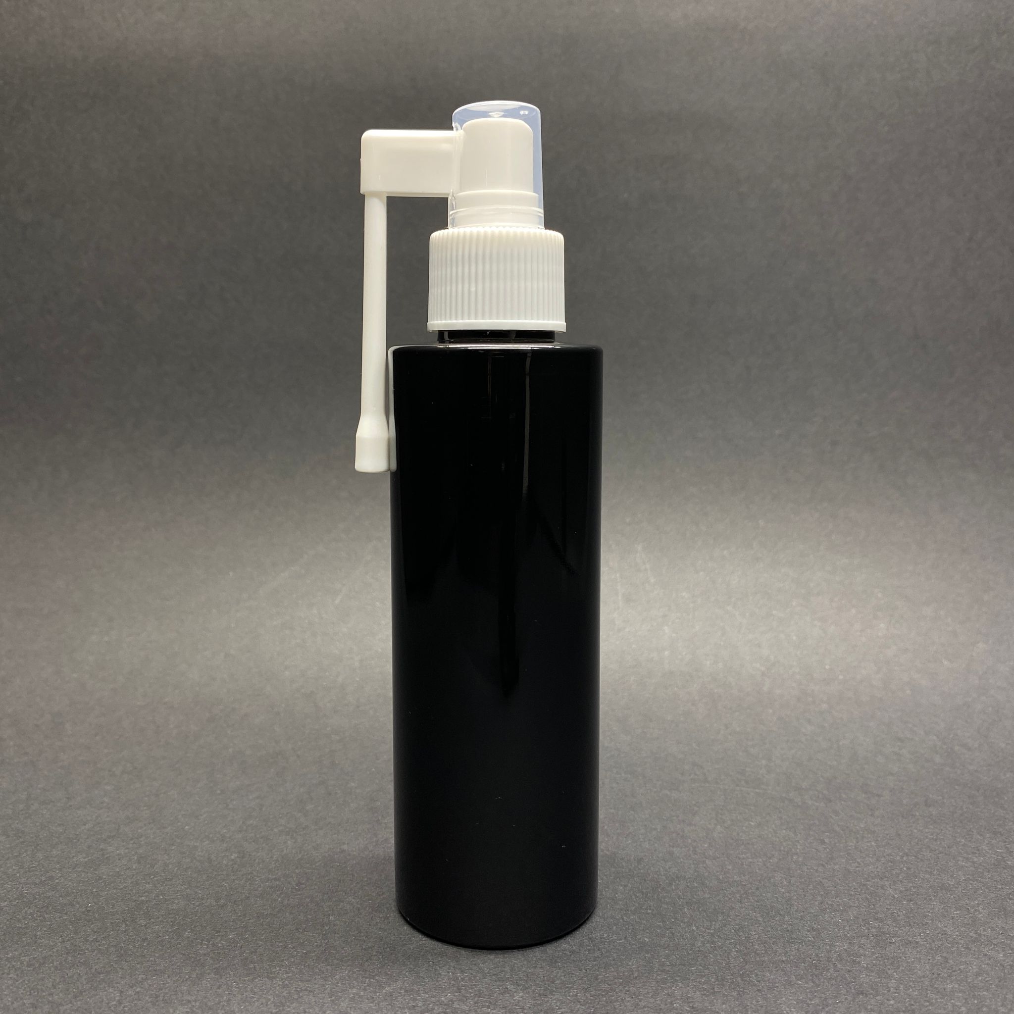 150 Cc Siyah Pet Şişe - Oral Spreyli - Boğaz Sprey - 150 Ml Spreyli Plastik Şişe
