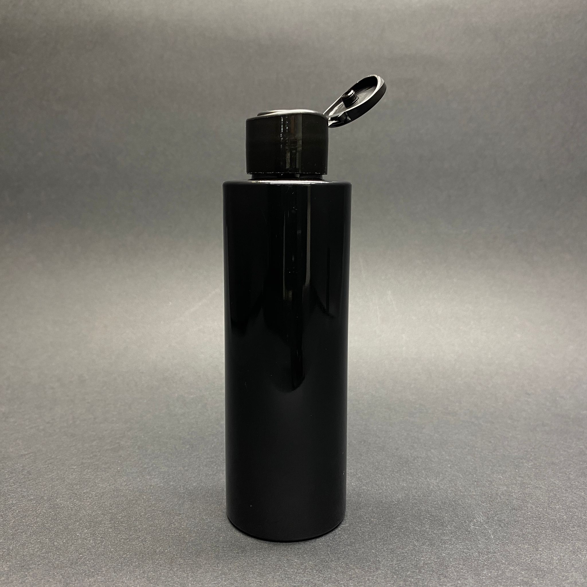 150 Cc Siyah Pet Şişe - Siyah Farmasi Model Fliptop Akıtıcı Kapaklı - 150 Ml Plastik Akıtıcılı Şişe