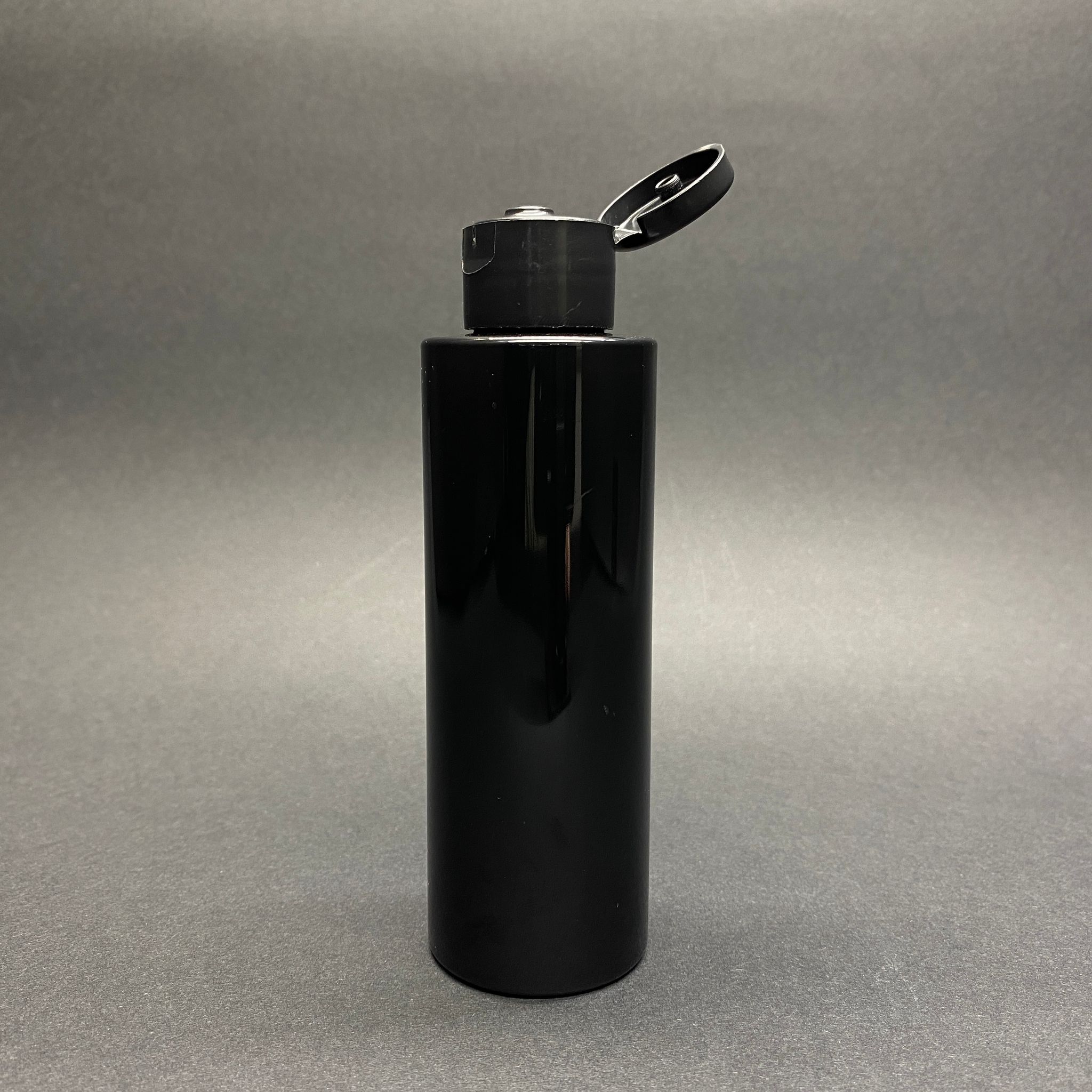 150 Cc Siyah Pet Şişe - Siyah Fliptop Akıtıcı Kapaklı - 150 Ml Plastik Akıtıcılı Şişe