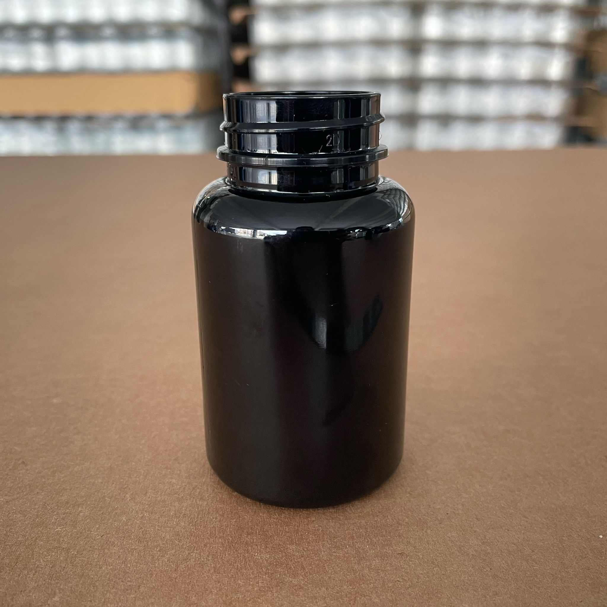 150 Cc Siyah Pet Tablet Şişesi - 38 Ağız Kapaksız - 150 Ml Kapsül Kutusu - İlaç Şişesi - Medikal Hap Şişesi - Farmasötik Kavanoz