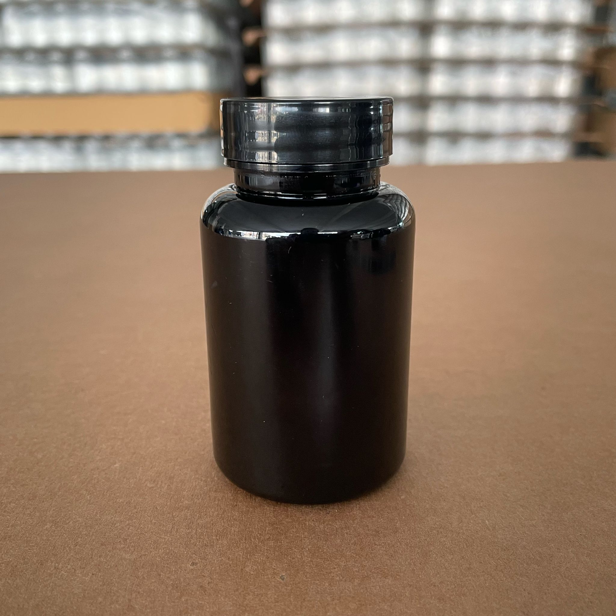 150 Cc Siyah Pet Tablet Şişesi - Siyah Kapaklı - 150 Ml Kapsül Kutusu - İlaç Şişesi - Medikal Hap Şişesi - Farmasötik Kavanoz