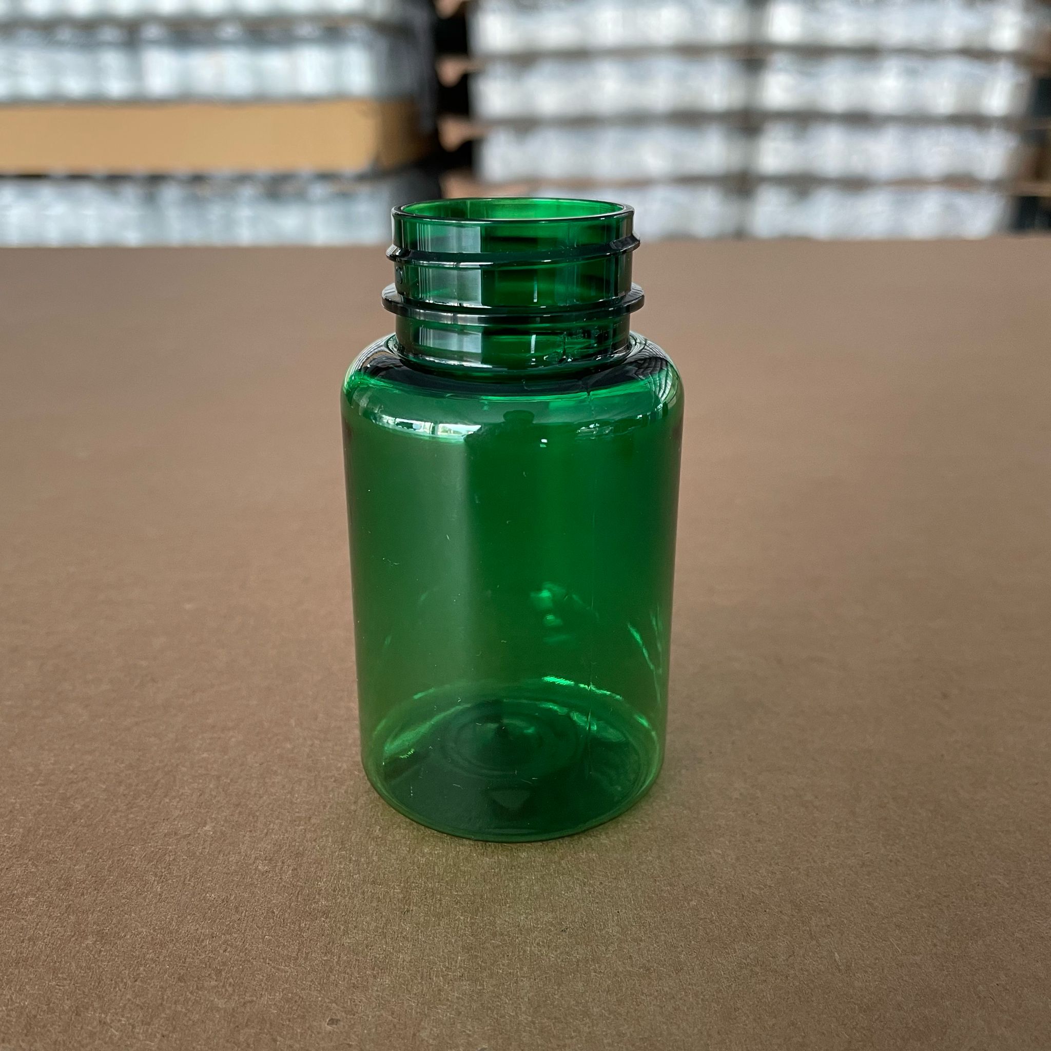 150 Cc Yeşil Pet Tablet Şişesi - 38 Ağız Kapaksız - 150 Ml Kapsül Kutusu - İlaç Şişesi - Medikal Hap Şişesi - Farmasötik Kavanoz