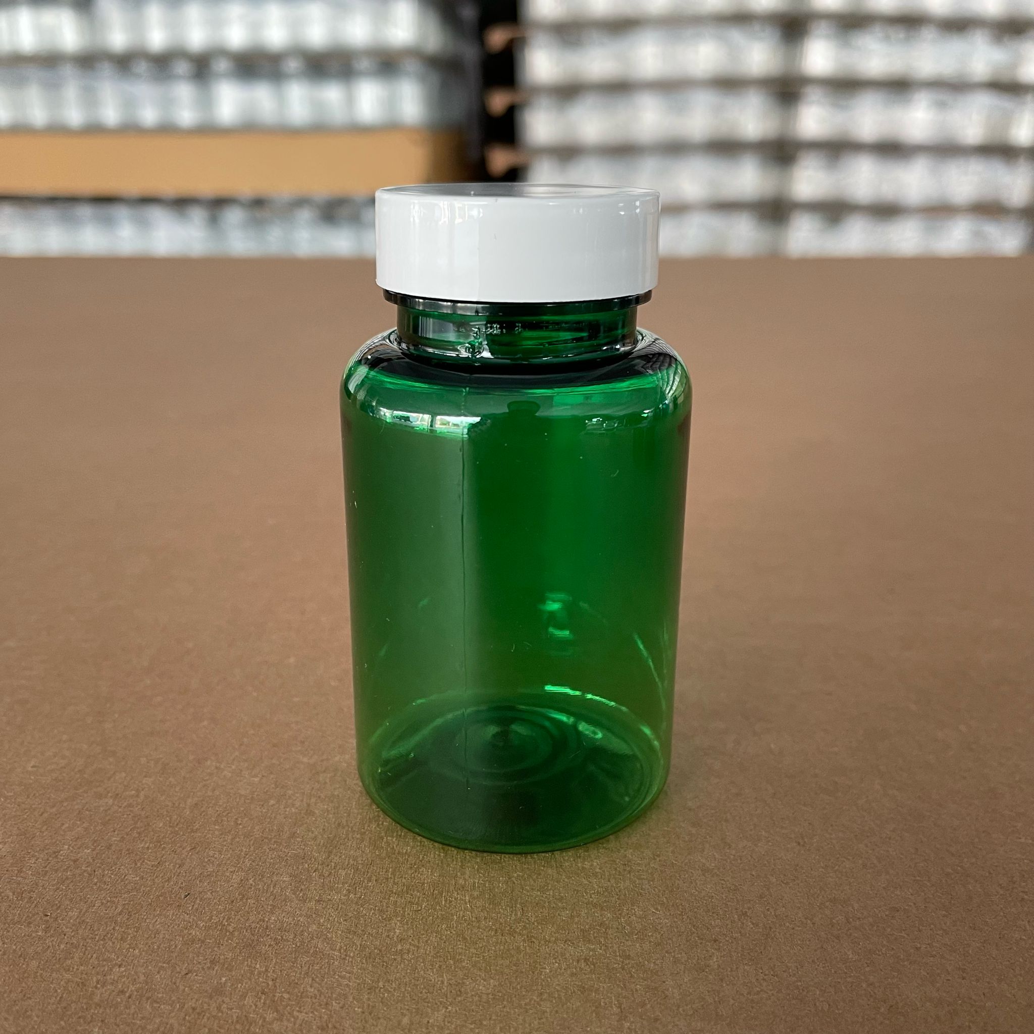 150 Cc Yeşil Pet Tablet Şişesi - Beyaz Kapaklı - 150 Ml Kapsül Kutusu - İlaç Şişesi - Medikal Hap Şişesi - Farmasötik Kavanoz