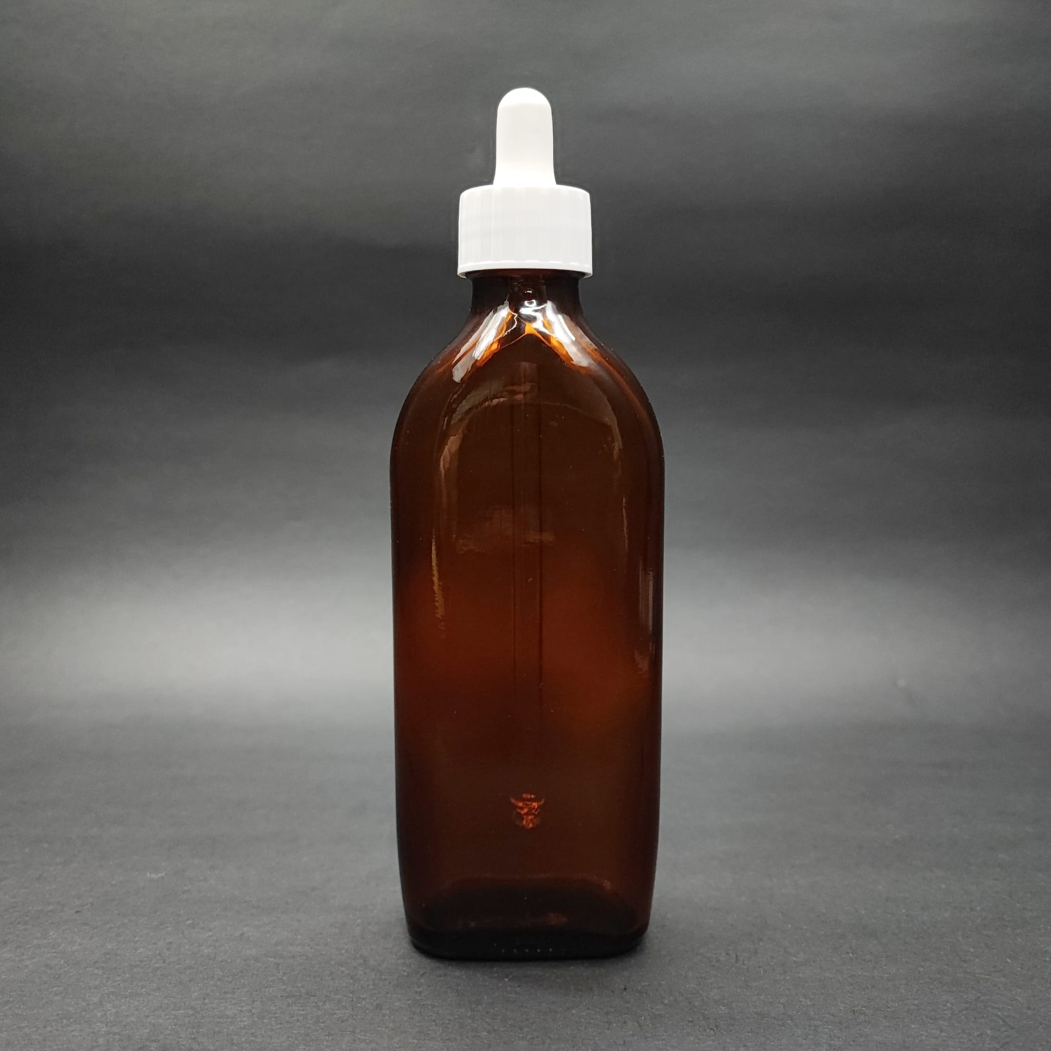 150 Ml Dolumu Kolay, Geniş Ağızlı Cam Damlalıklı Şişe (25 Mm Ağız)  - 150 Cc Beyaz Damlalıklı Cam Ecza Şişesi - Amber Yassı Kahverengi