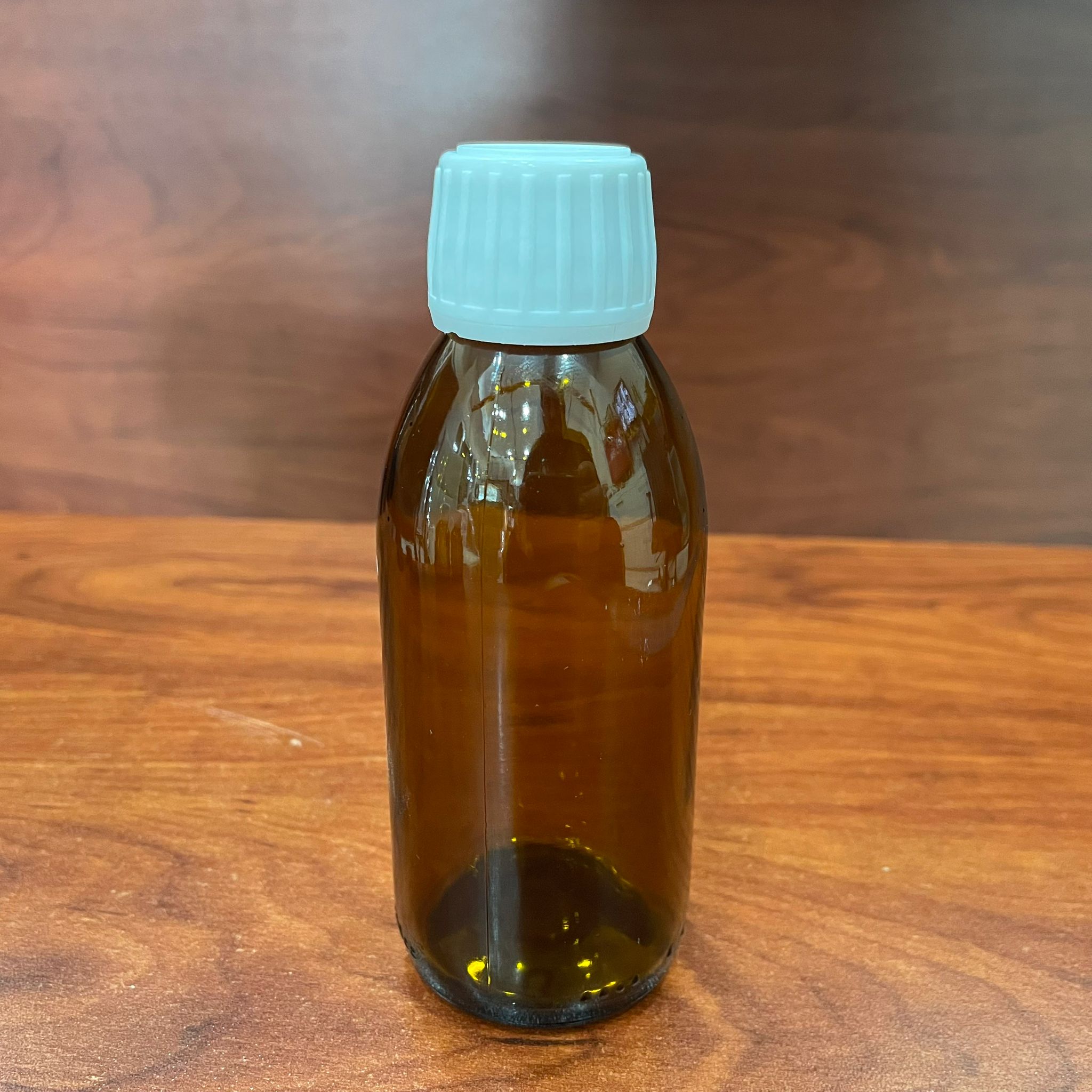 160 Cc Amber Cam Şişe -Beyaz Kilitli Kapaklı - 160 Ml Cam Şişe - Kahverengi Ecza Şişesi