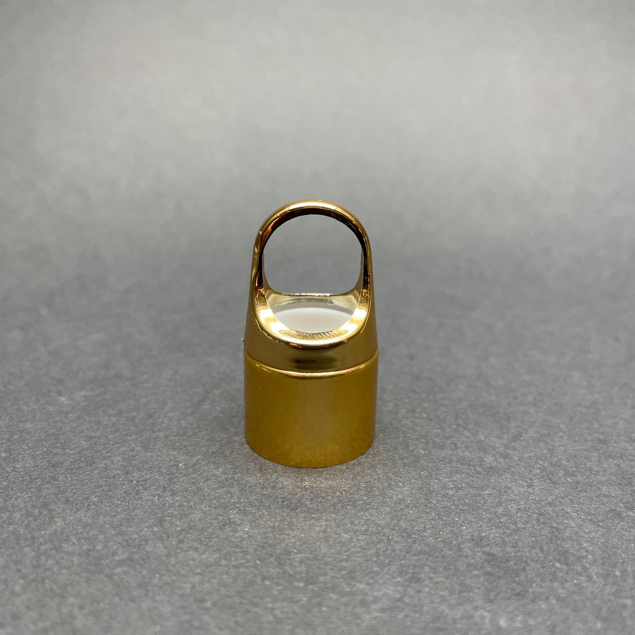 18 Mm Delikli Gold Flower Model - Çiçek Sepeti Kapak (Damlalık İçin - Emzik Ve Cam Pipet Takılır)
