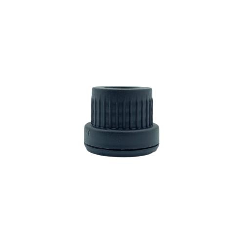18 Mm Delikli Plastik Kapak Siyah Kilitli (Damlalık İçin)