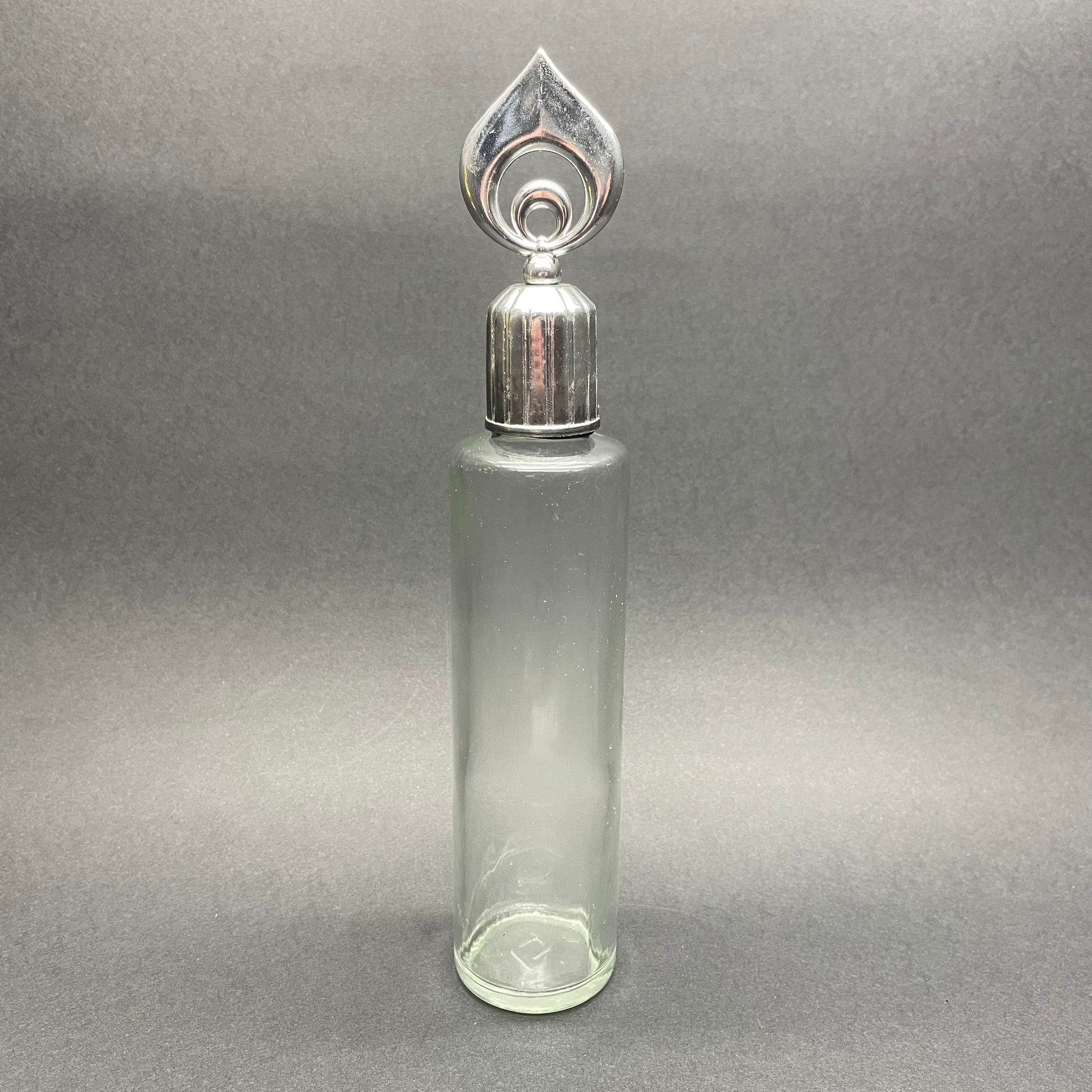 190 Cc Cam Kolonya Şişesi - 190 Ml Kolonya Şişesi Gümüş Osmanlı Kapaklı + Kolonya Tıpalı - Paşabahçe Şişecam Silindir Kolonya Şişesi