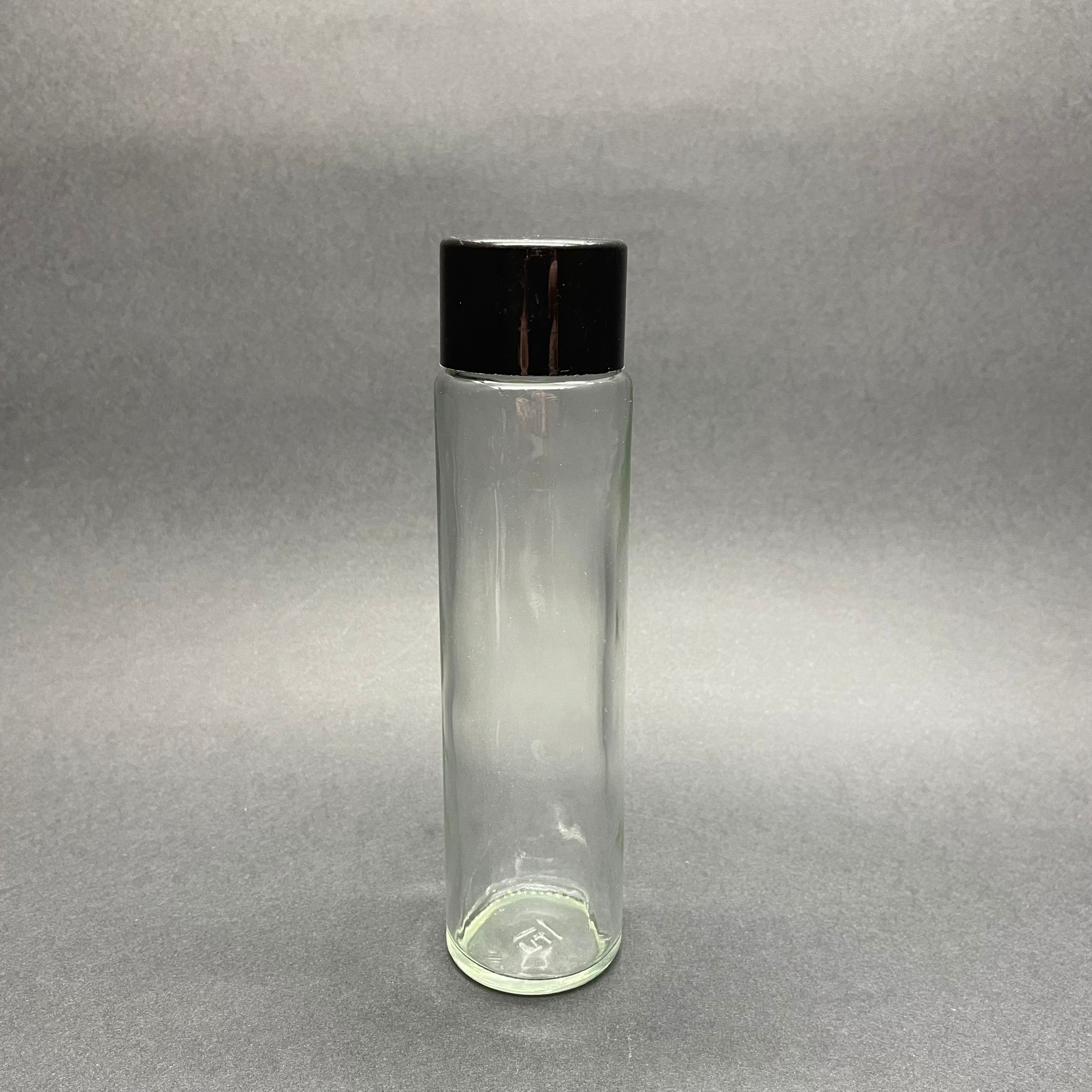 190 Cc Cam Kolonya Şişesi - 190 Ml Kolonya Şişesi Siyah Geniş Kapaklı + Kolonya Tıpalı - Paşabahçe Şişecam Silindir Kolonya Şişesi
