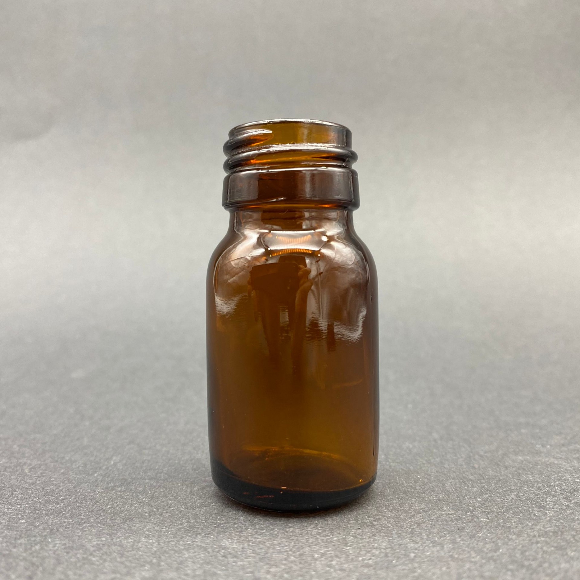20 Cc Amber Cam Şişe Kapaksız (25 Ağız) - 20 Ml Cam Şişe - Kahverengi