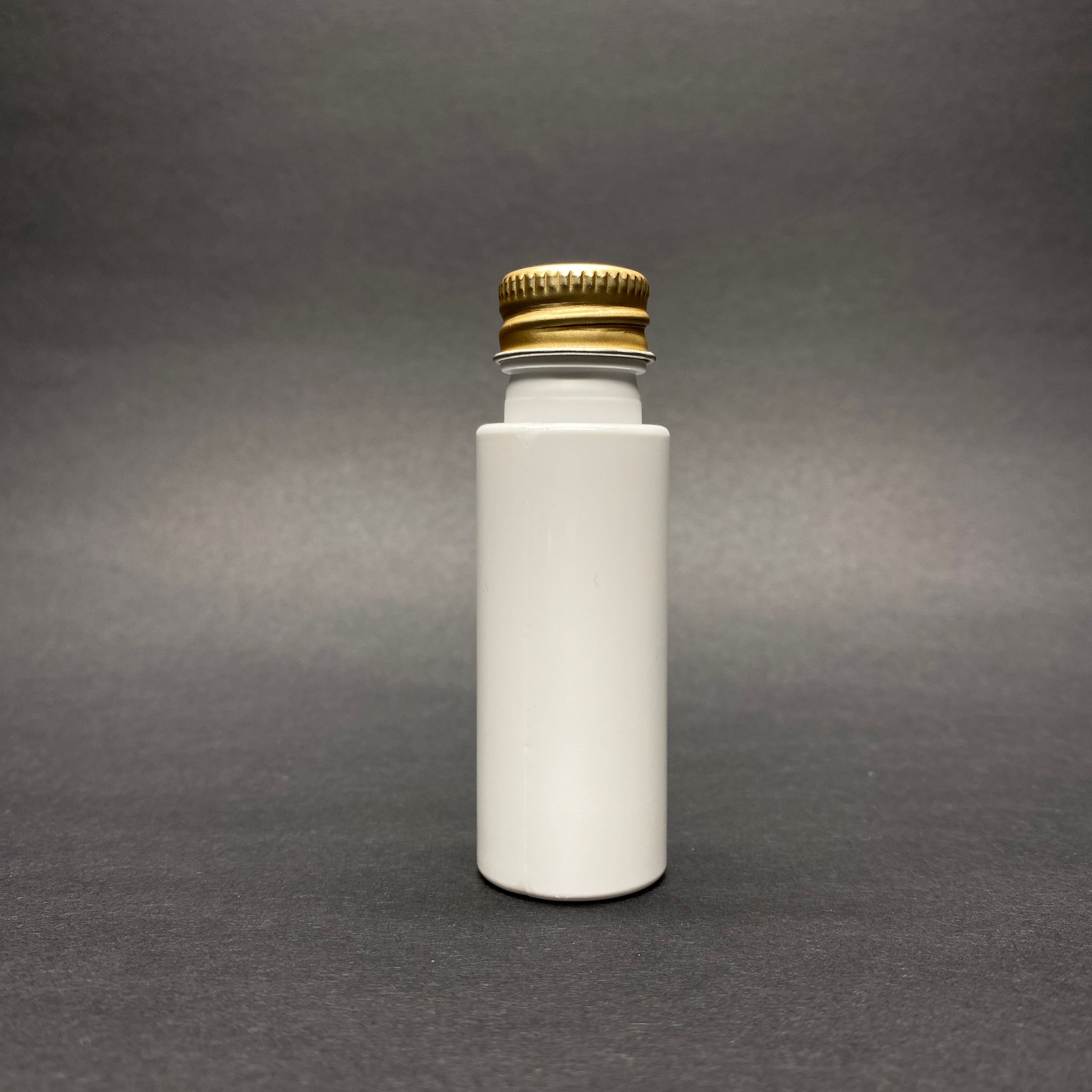 20 Cc Beyaz Pet Şişe - Gold Metal Kapaklı - 20 Ml Pet Şişe