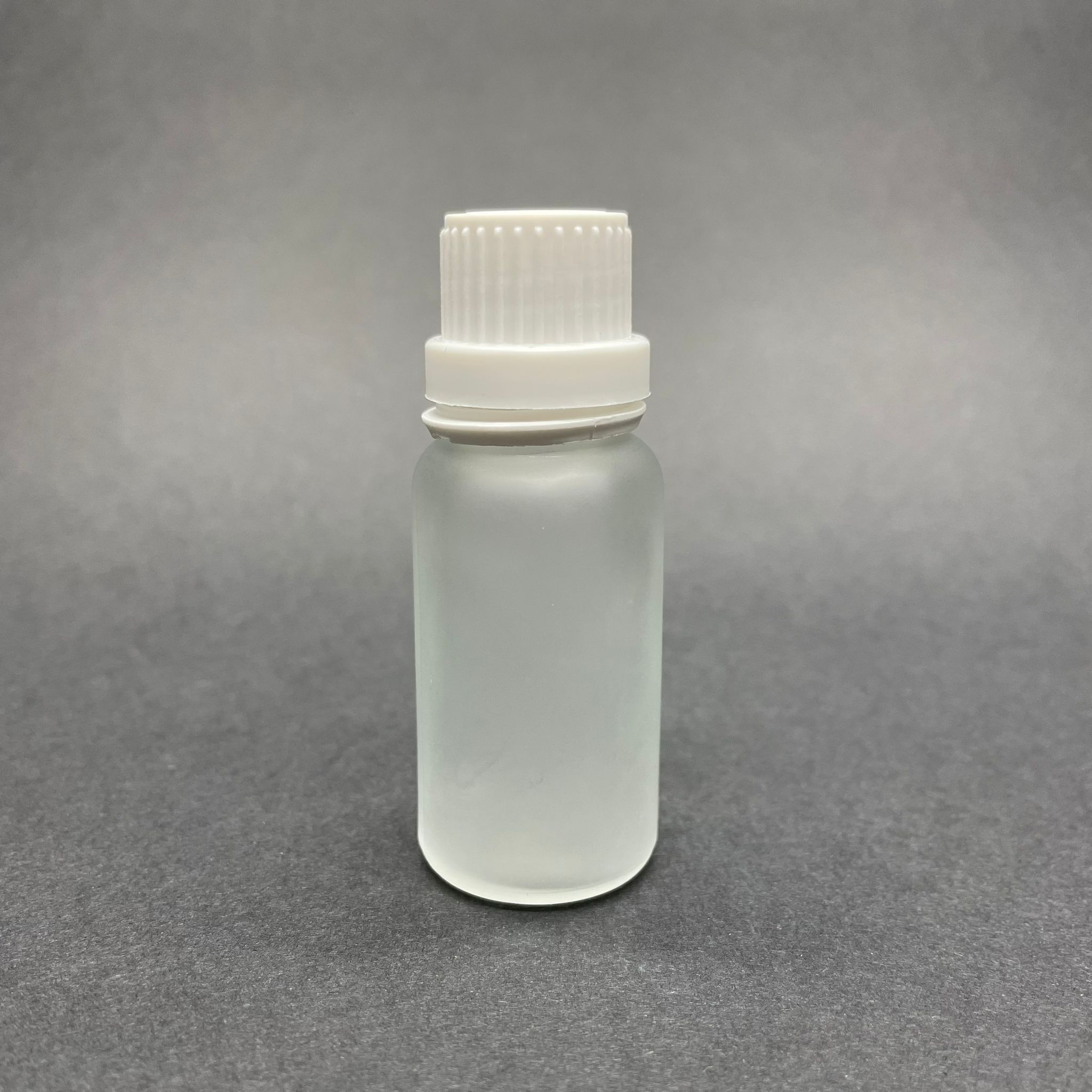 20 Cc Buzlu Cam Şişe - Beyaz İçten Damlalıklı Kilitli Kapaklı  - 20 Ml İçten Damlalıklı Buzlu Şişe - Buzlu Cam