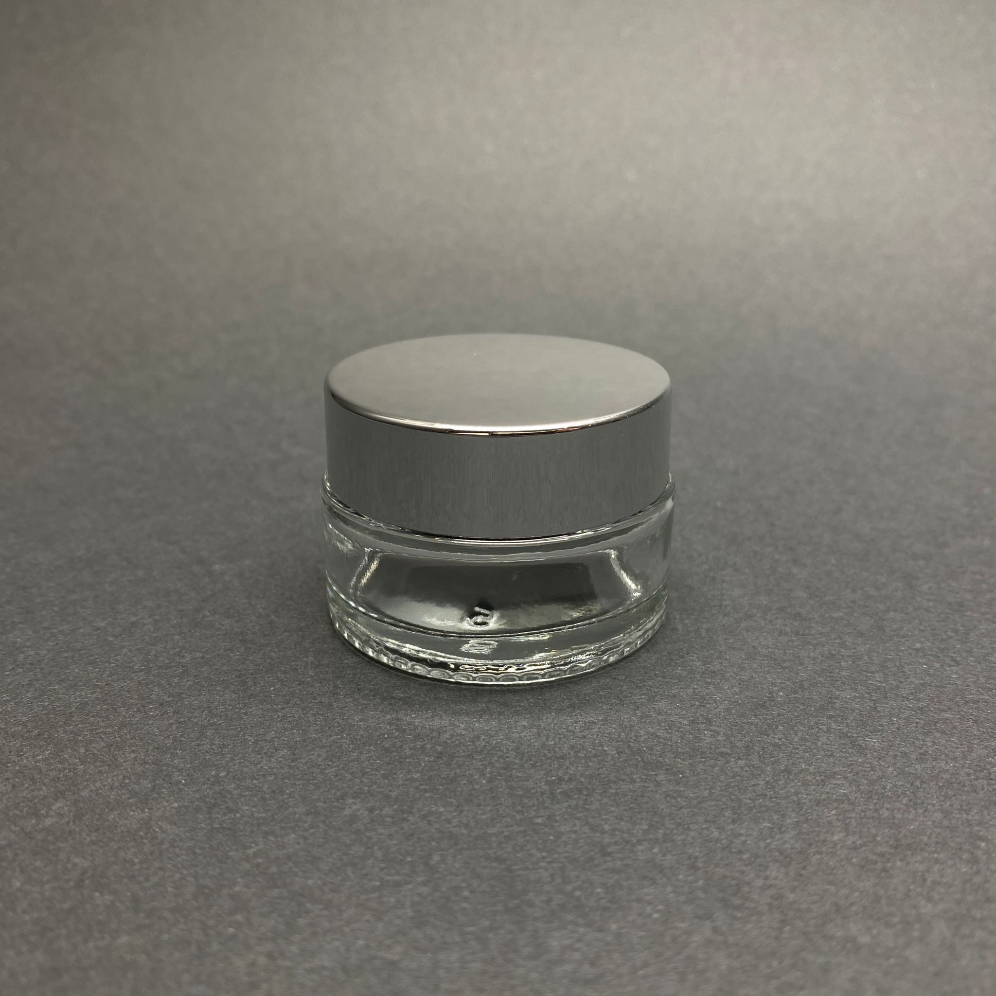 20 Cc Cam Şeffaf Krem Kavanozu - Gümüş Aynalı Kapaklı İç Contalı - 20 Ml Şeffaf Cam Kavanoz  - Kozmetik Kavanoz