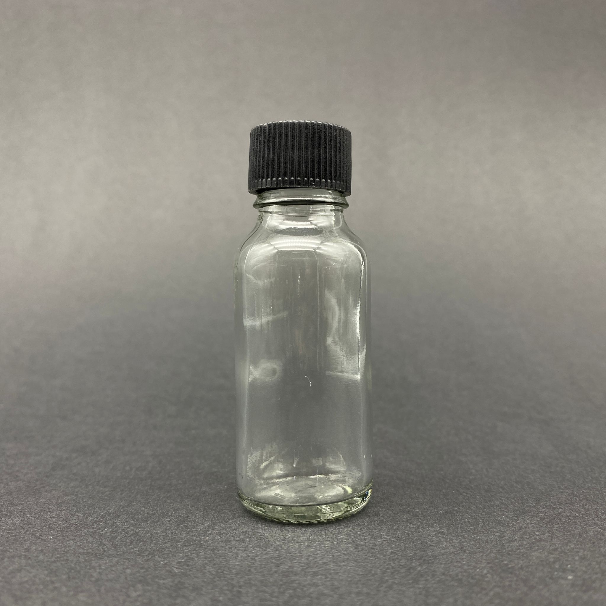 20 Cc Cam Şişe - Siyah Kapaklı - 20 Ml Standart Cam Şişe