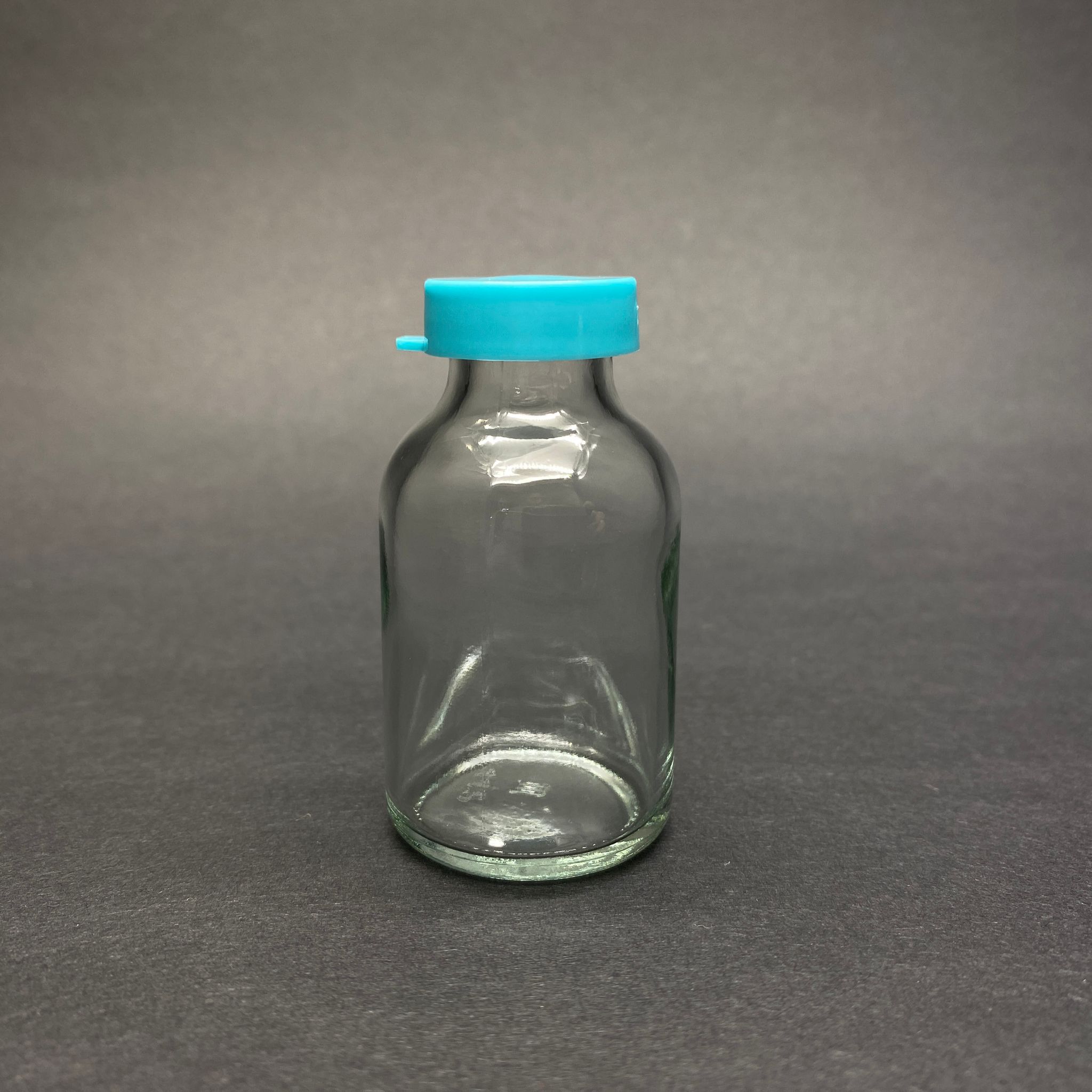 20 Cc Kapaklı Cam Şişe - 20 Ml Aşı Şişesi - Penisilin Şişesi - Sızdırmaz Turkuaz Kapaklı Flakon Şişe Ecza Şişeleri