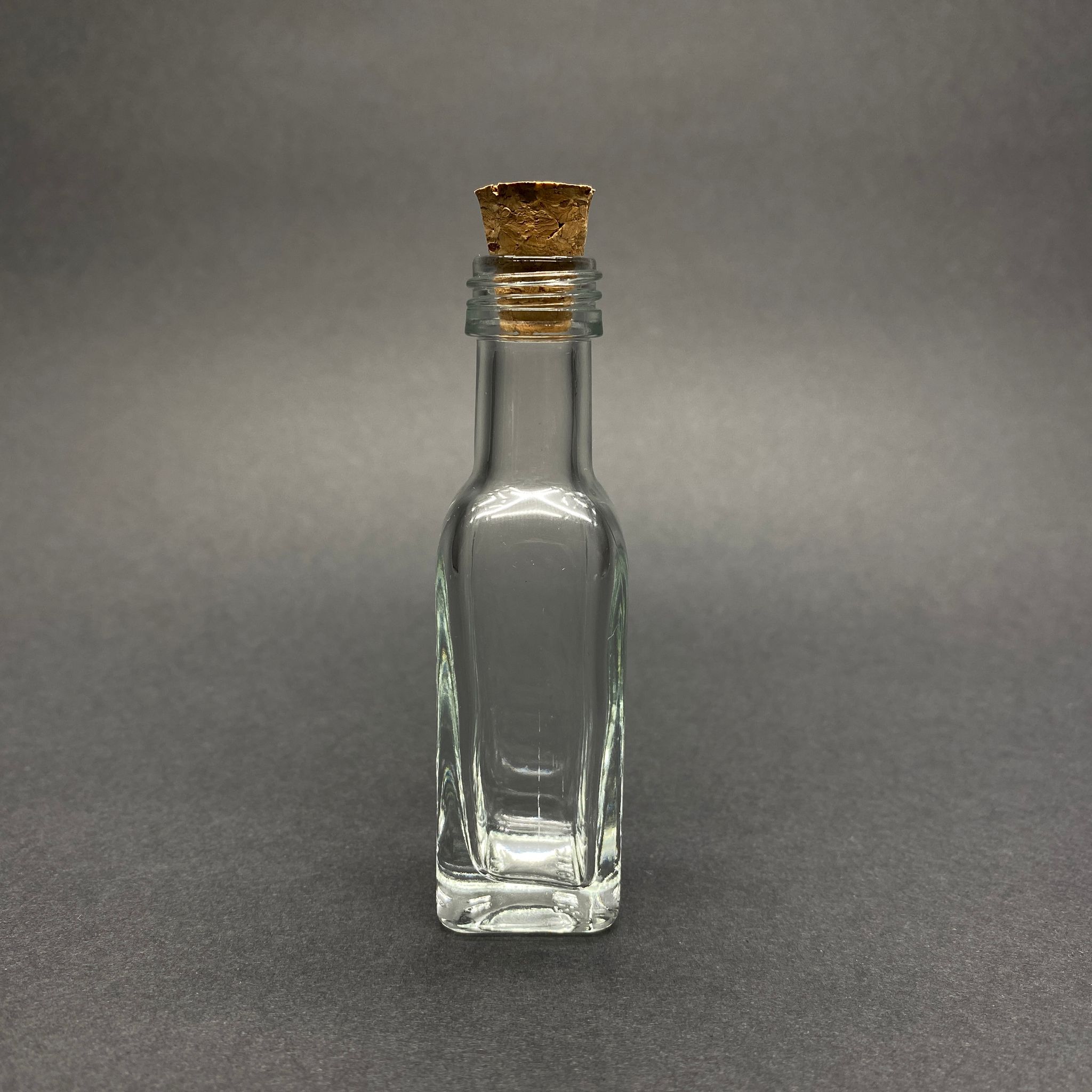 20 Cc Maraska Köşeli Cam Şişe - Mantar Tıpalı - 20 Ml Mantarlı Cam Şişe