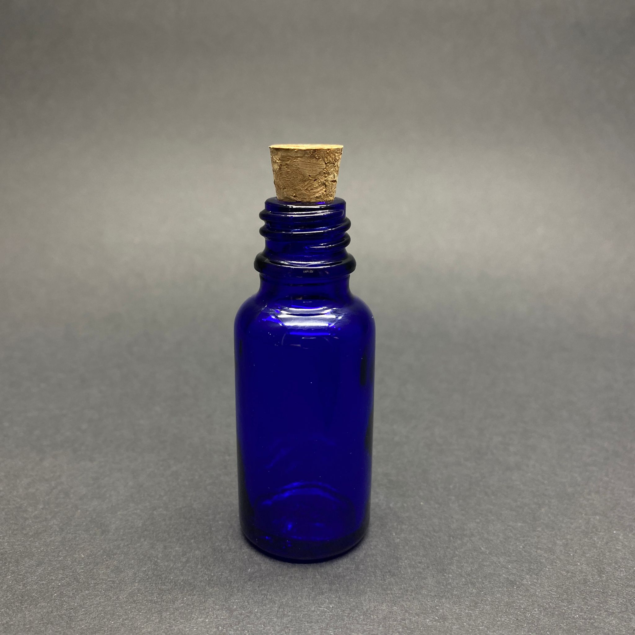 20 Cc Mavi Cam Şişe - Mantar Tıpalı - 20 Ml Mavi Mantarlı Cam Şişe