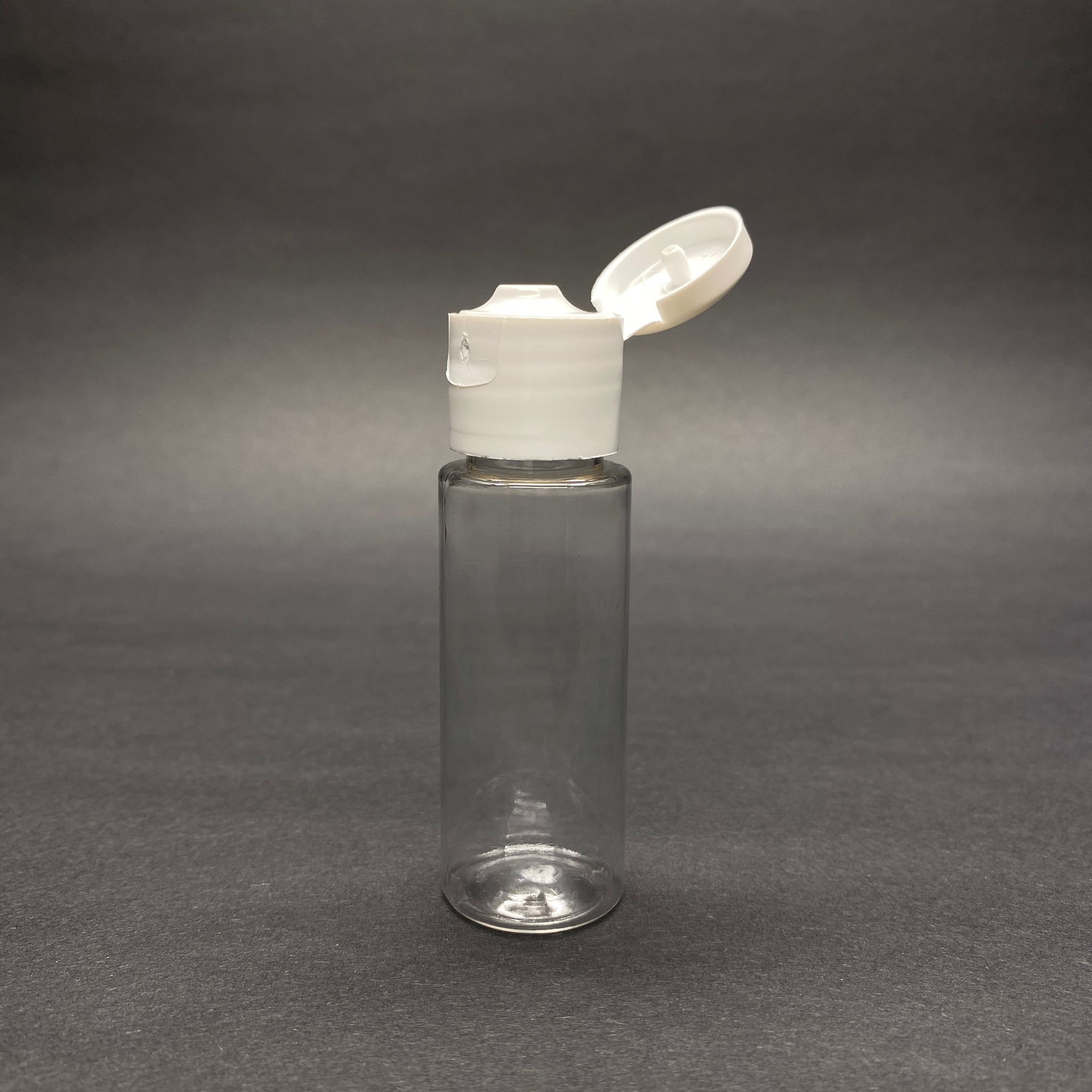 20 Cc Şeffaf Pet Şişe - Beyaz Fliptop Kapaklı - 20 Ml Pet Şişe
