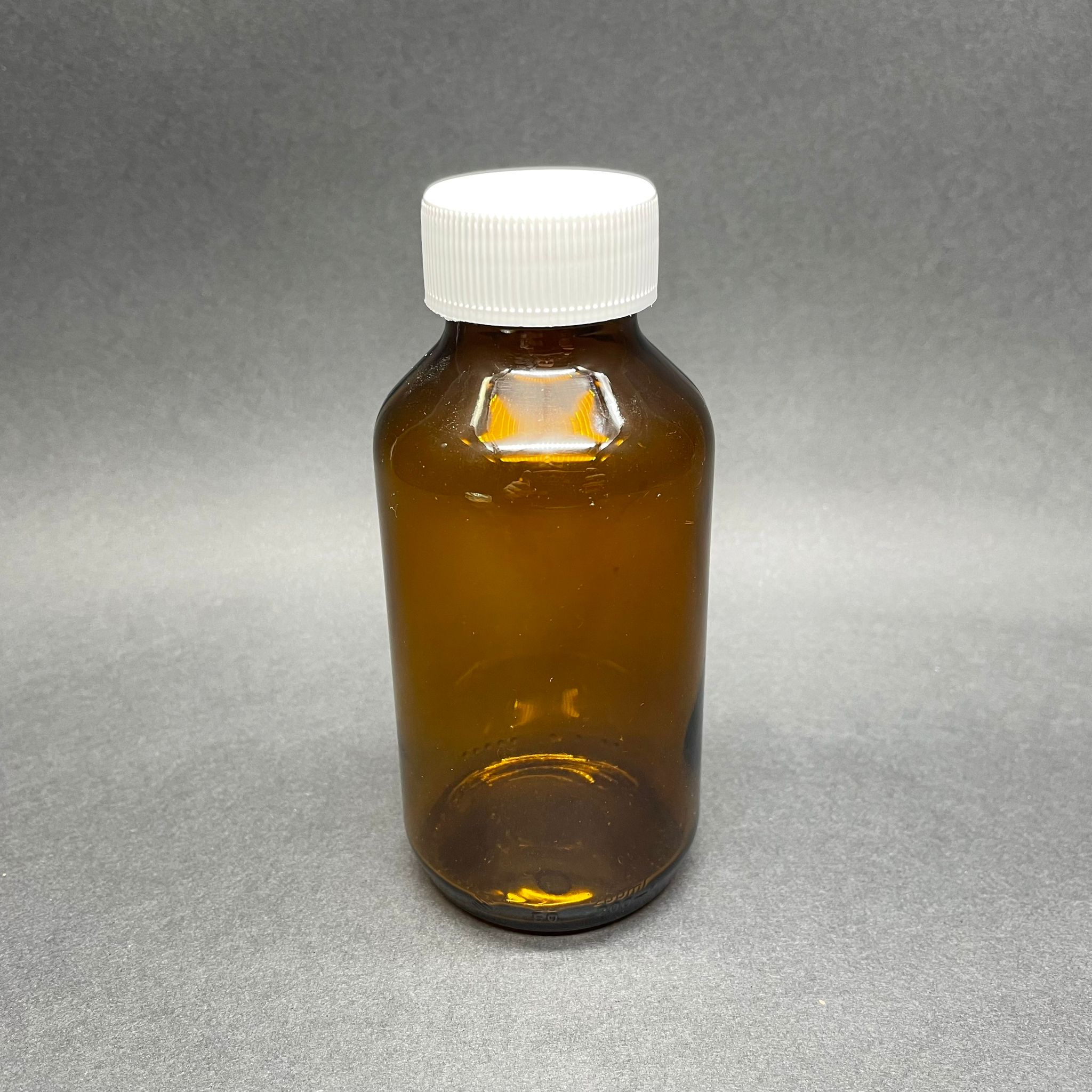 200 Cc Amber Cam Şişe - Geniş Ağızlı - Beyaz Contalı Kapaklı  - 200 Ml Kahverengi Tablet Cam Şişesi