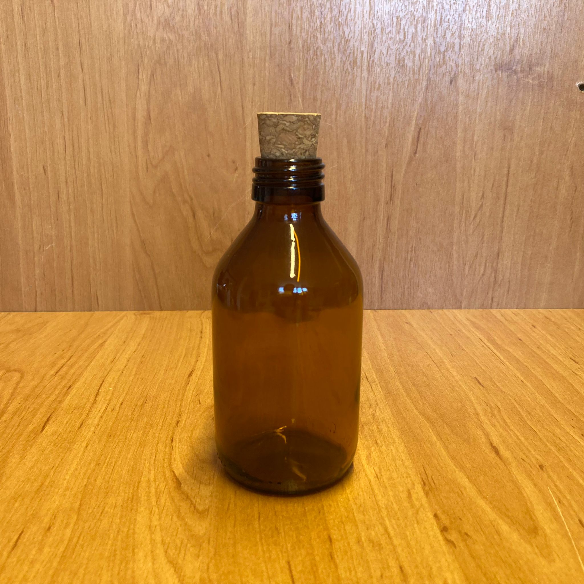 200 Cc Amber Cam Şişe - Mantar Tıpalı - 200 Ml Mantar Tıpalı Kahverengi Şişe