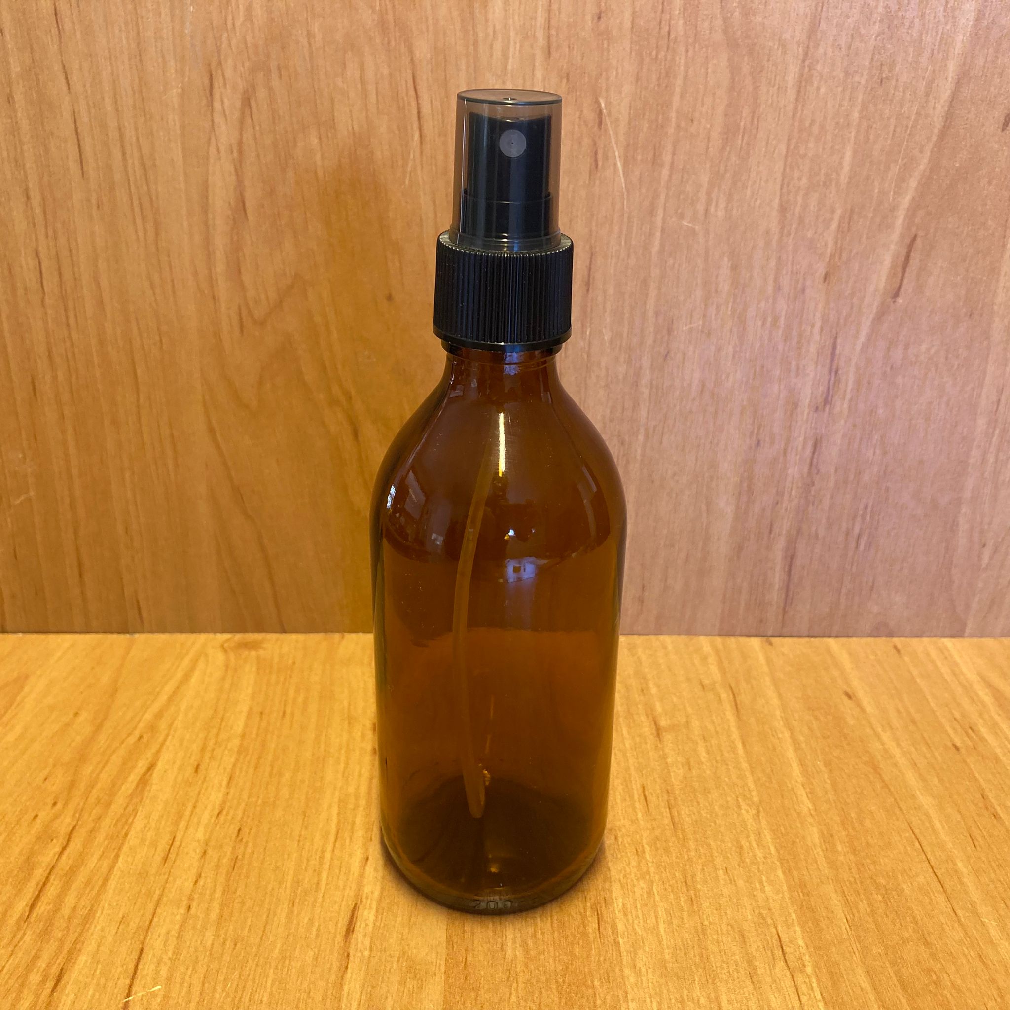 200 Cc Amber Cam Şişe - Siyah Spreyli - 200 Ml Spreyli Kahverengi Cam Şişe