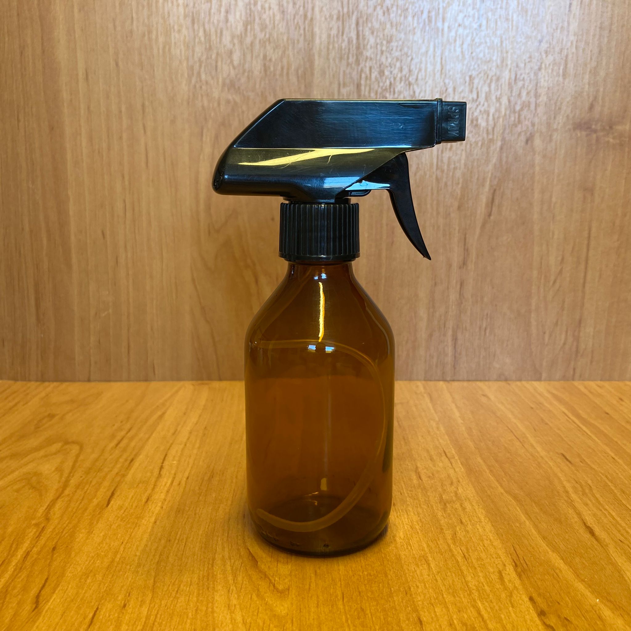 200 Cc Amber Cam Şişe - Siyah Tetik Spreyli - 200 Ml Kahverengi Spreyli Şişe