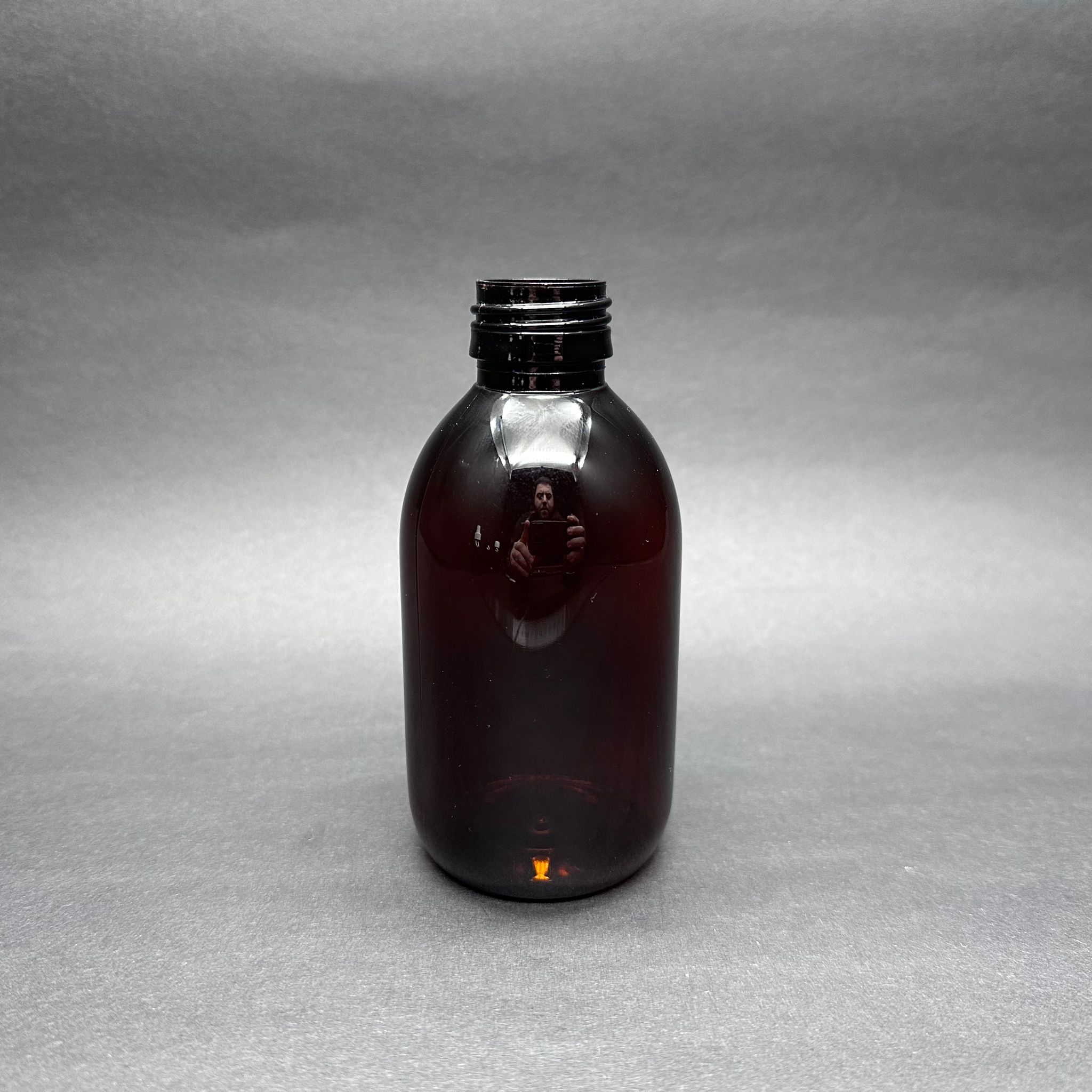200 Cc Amber Pet Ecza Şişesi - 28 Ağız Kapaksız - 200 Ml Kahverengi Plastik Şurup Şişesi (21 Gr)