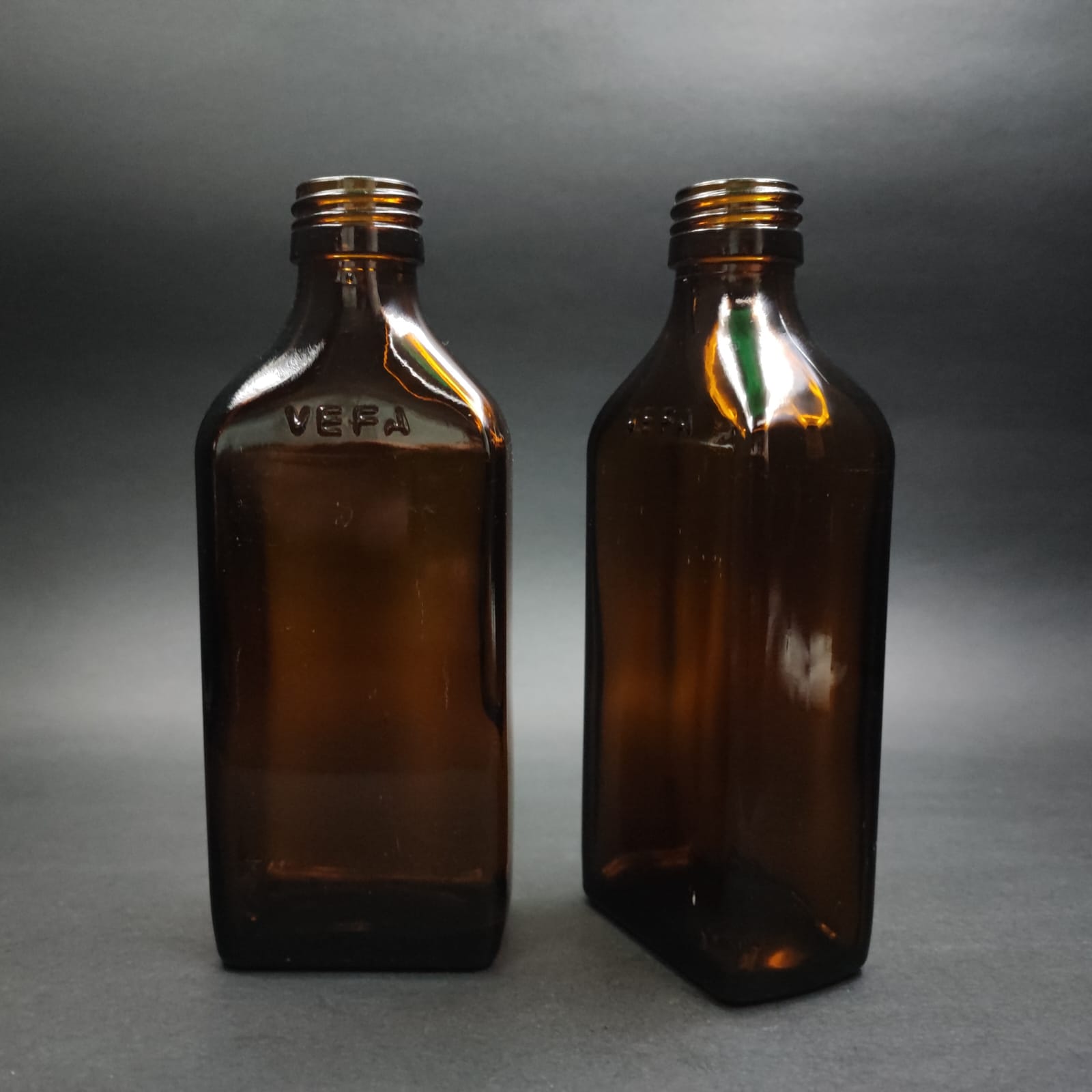 200 Cc Amber Yassı Cam Şişe - 28 Ağız - 200 Ml Yassı Cold Brew Cam Şişe (Üstü Yazılı)
