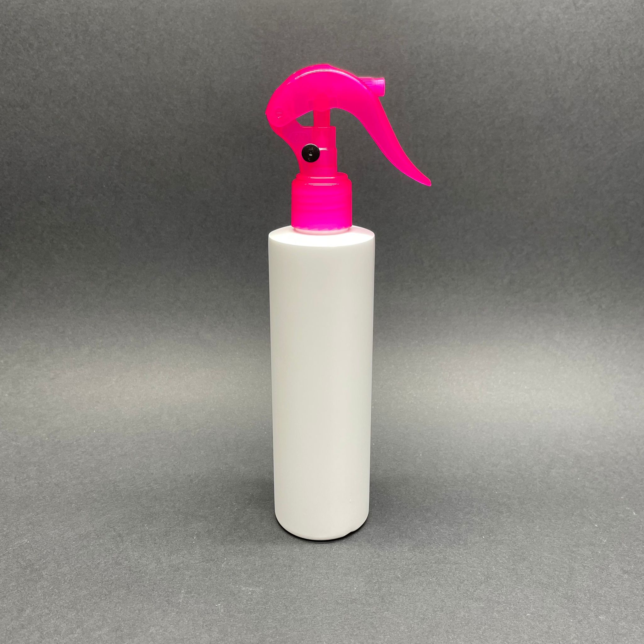 200 Cc Beyaz Polietilen Şişe - Pembe Triger Spreyli - 200 Ml Duman Püskürten Plastik Oda Parfümü Şişesi - Gül Suyu Şişesi