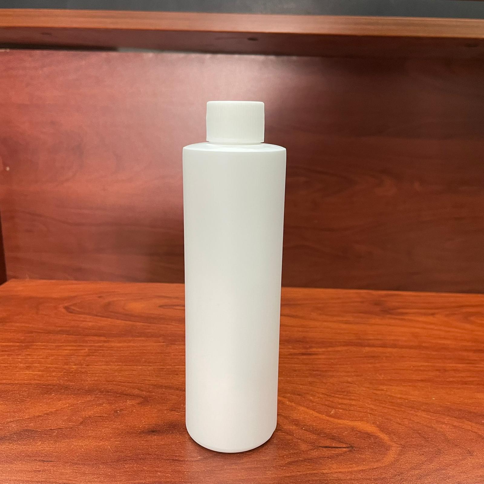 200 Cc Beyaz Silindir Model Mat Sert Polietilen Şişe - Beyaz Kapaklı - 200 Ml Beyaz Polietilen Şişe