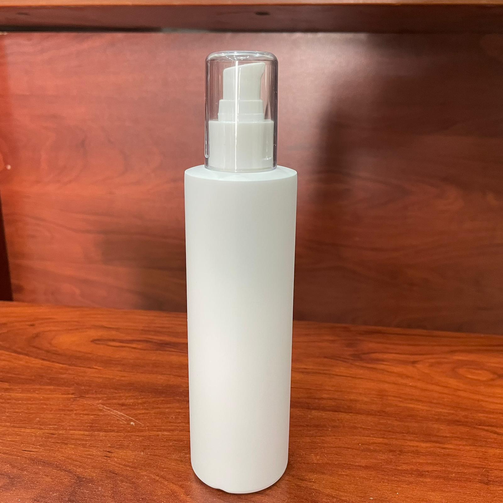 200 Cc Beyaz Silindir Model Mat Sert Polietilen Şişe - Beyaz Losyon Pompalı - 200 Ml Krem Pompalı Beyaz Polietilen Şişe (Yoğun Kıvamlı Sıvılarda Kullanılır)
