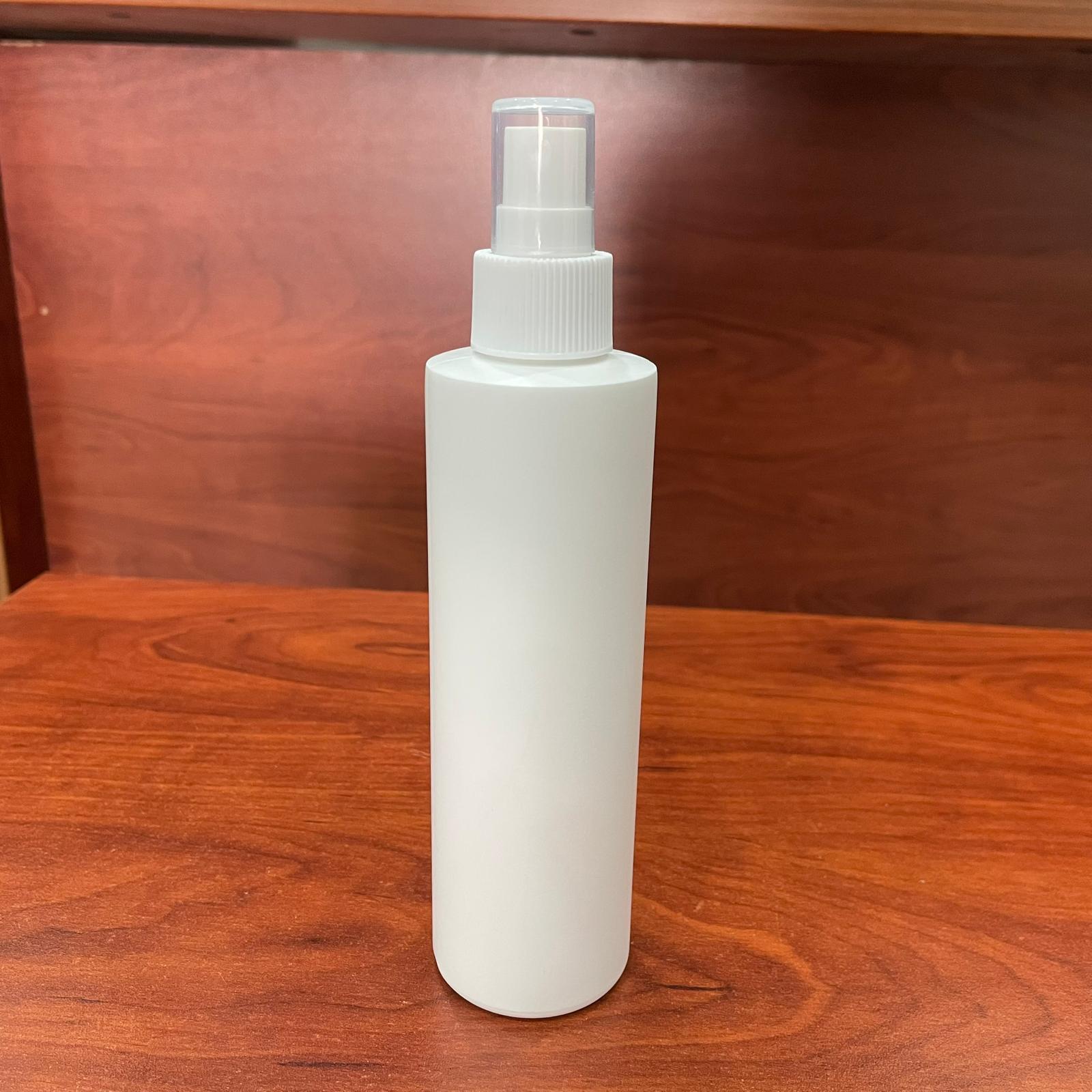 200 Cc Beyaz Silindir Model Mat Sert Polietilen Şişe - Beyaz Spreyli - 200 Ml Beyaz Spreyli Polietilen Şişe