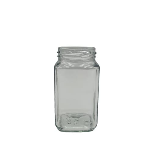 200 Cc Cam Kare Kavanoz (53 Ağız) - 200 Ml Köşeli Kavanoz
