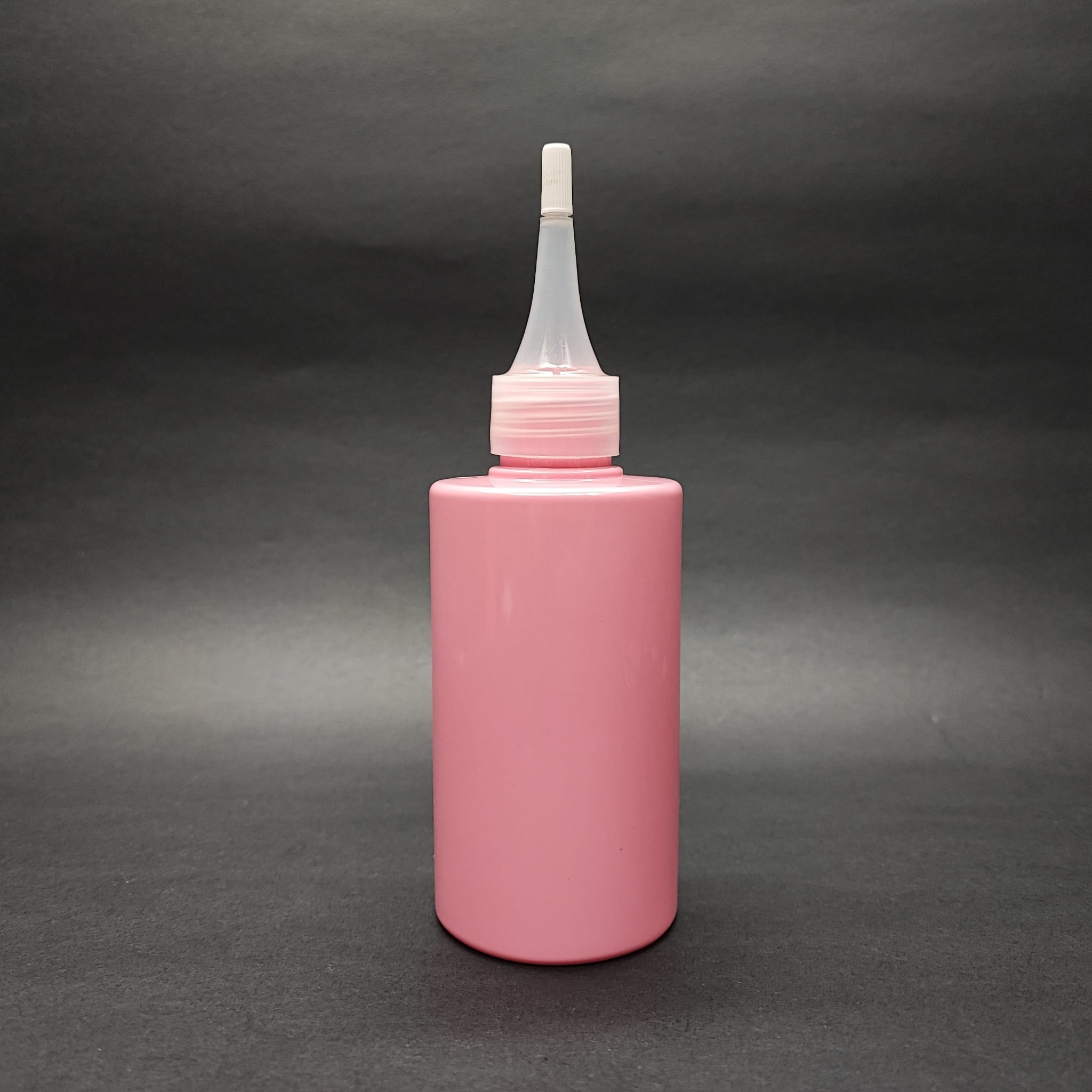 200 Cc Küt Boyunlu Silindir Pet Şişe (24 Gr) - Akıtıcı Kapaklı - 200 Ml Plastik Şişe - Pembe