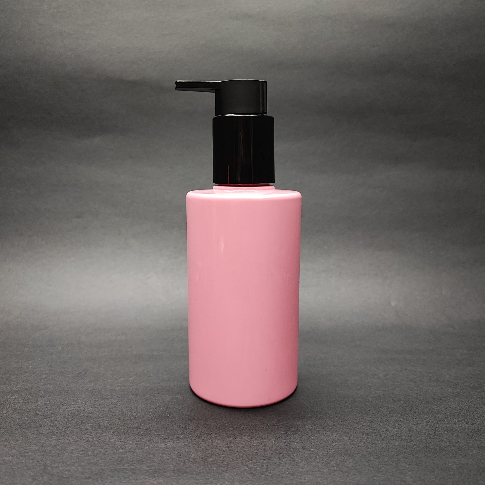 200 Cc Küt Boyunlu Silindir Pet Şişe (24 Gr) - Siyah Xavıer Losyon Pompalı - 200 Ml Plastik Şişe - Pembe