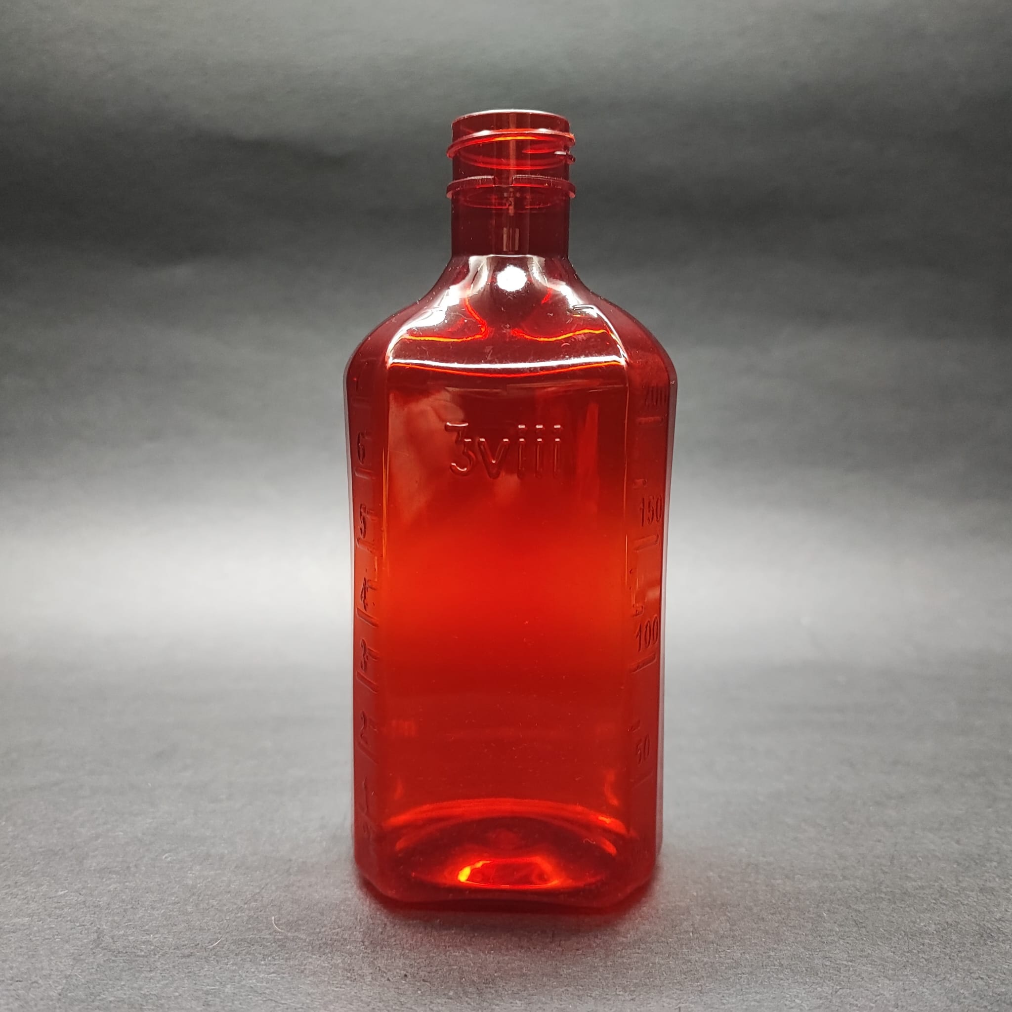 200 Cc Ölçekli Pet Şişe - 24 Ağız - 200 Ml Ve Oz Ölçülü Kırmızı Pet Şişe