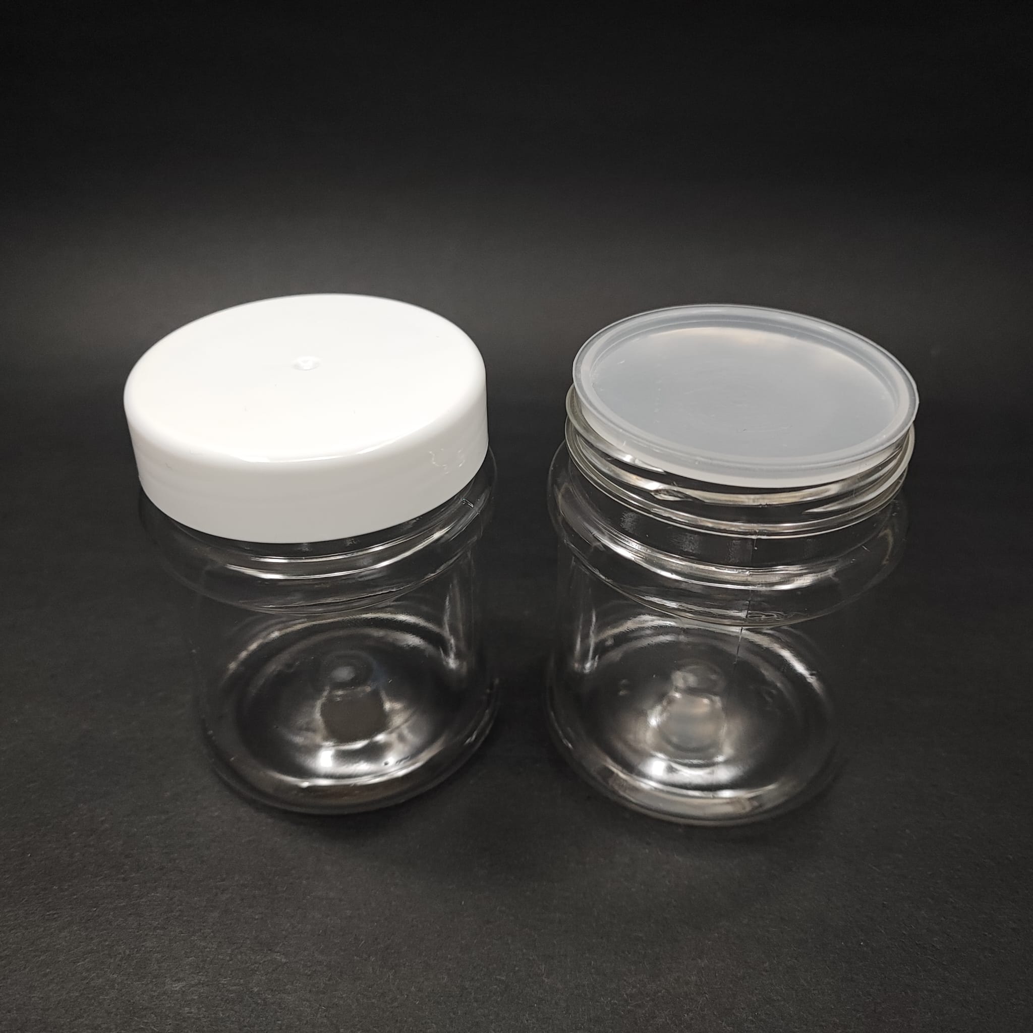 200 Cc Pet Kavanoz - Beyaz Kapaklı - İç Tıpalı - 200 Ml Plastik Krem Kavanozu