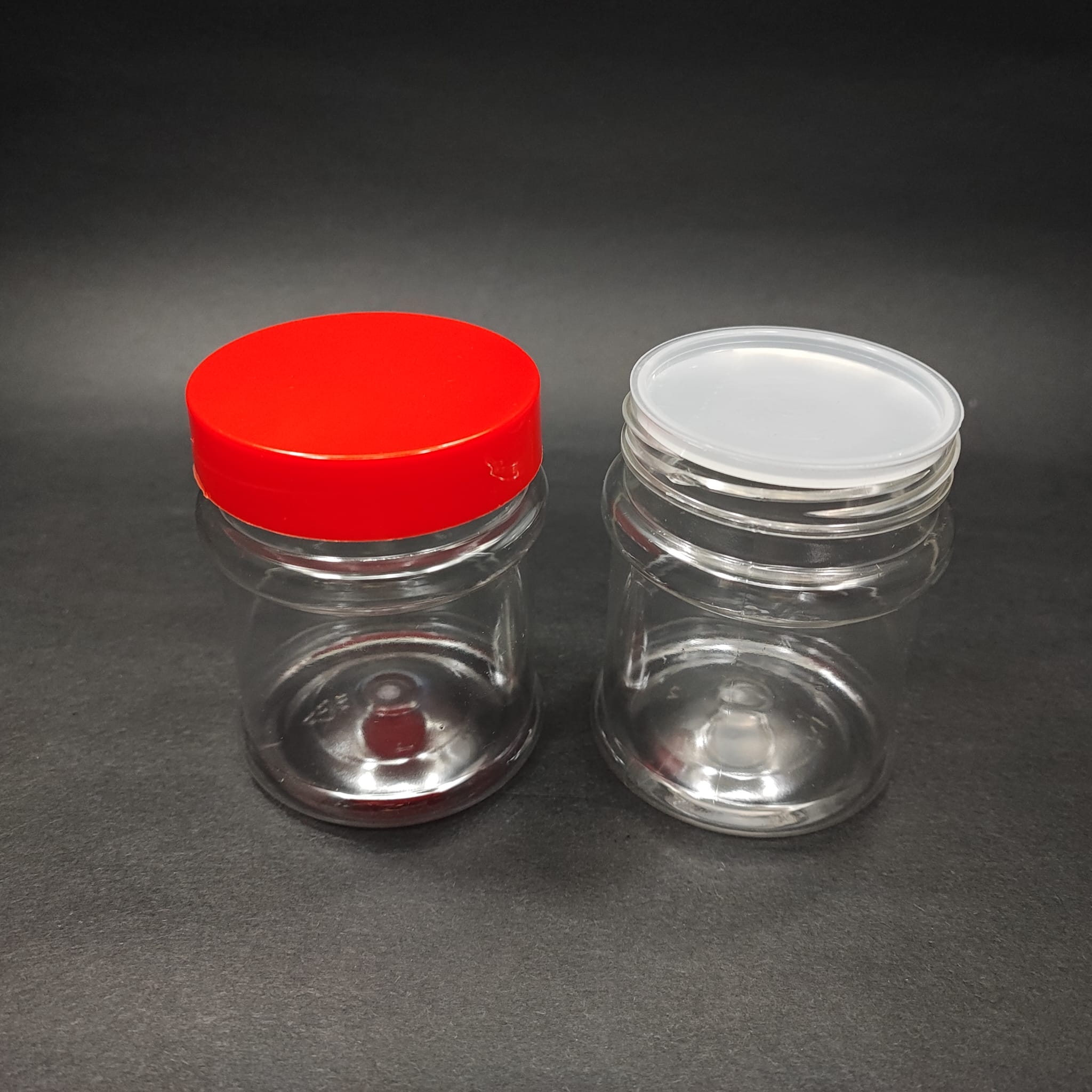 200 Cc Pet Kavanoz - Kırmızı Kapaklı - İç Tıpalı - 200 Ml Plastik Krem Kavanozu