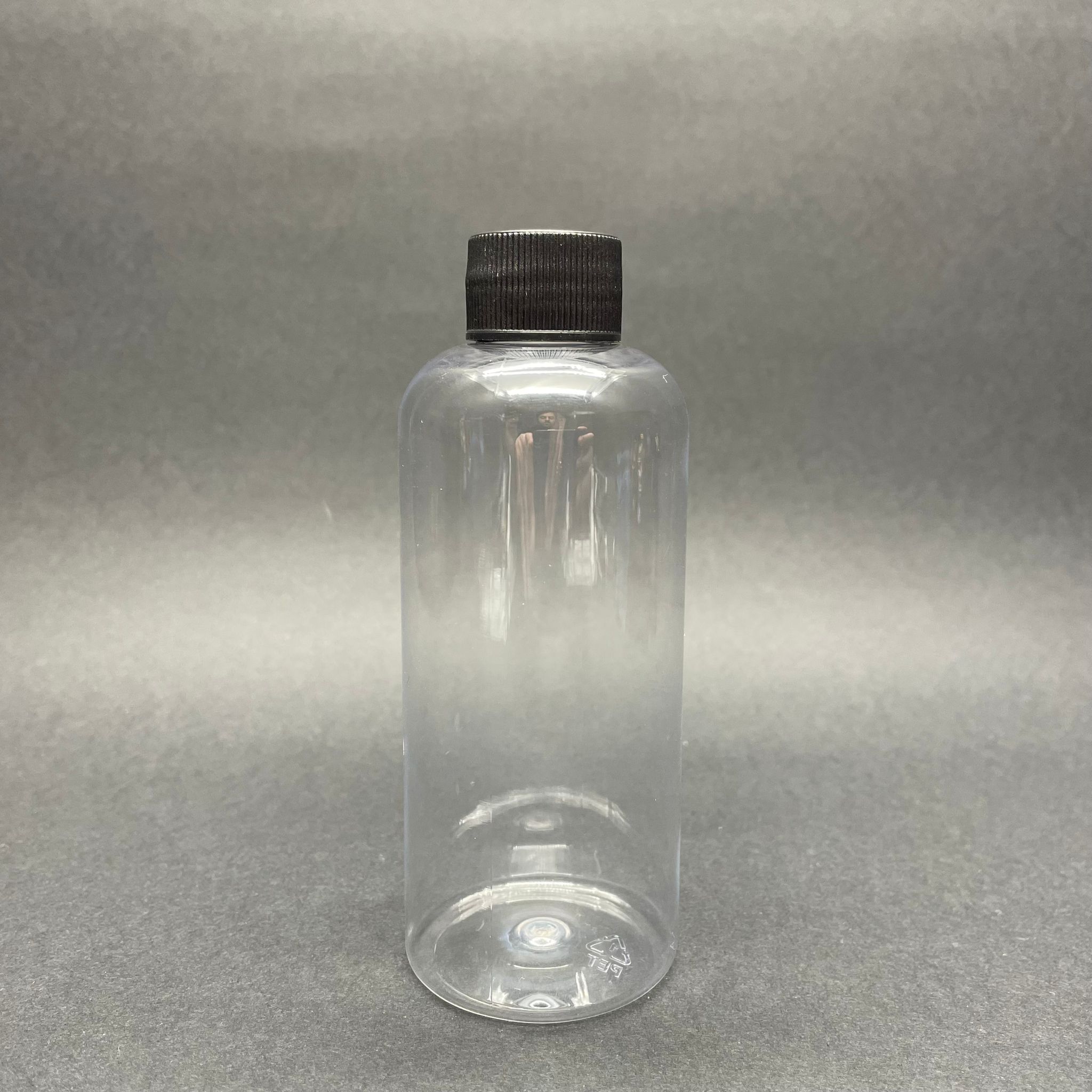 200 Cc Pet Şişe - Siyah Kapaklı - 200 Ml Kapaklı Plastik Şişe