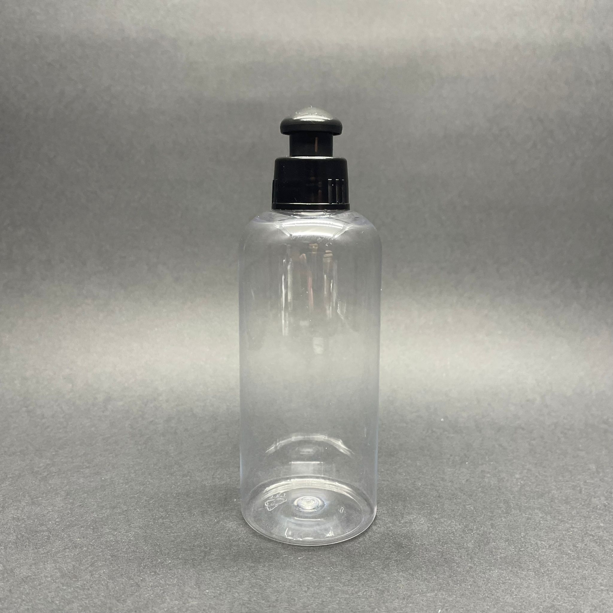 200 Cc Pet Şişe - Siyah Push-Pull Akıtıcı Kapaklı - 200 Ml Plastik Akıtıcılı Şişe